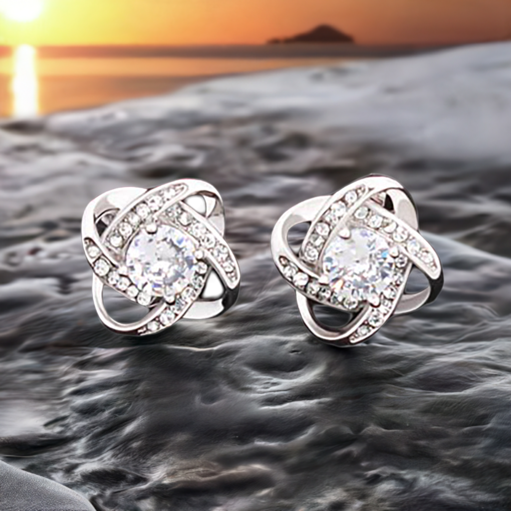 "Add a Touch of Elegance" with Our Love Knot Stud Earrings - Perfect for Any Occasion!