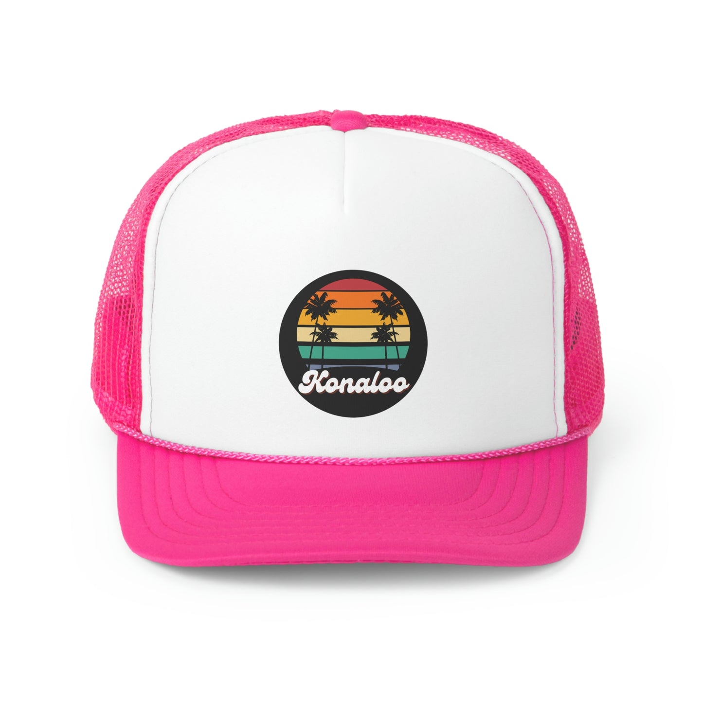 Hat Get Your Retro Vibes On with Our Trucker Caps - Featuring Palm Tree Shadows