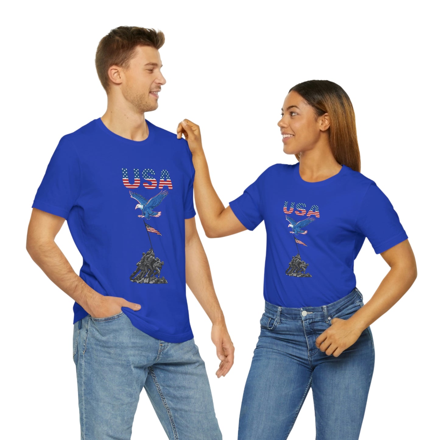 Happy 4th of July T-Shirt, USA Flag, Patriot Shirts, Unisex Jersey Short Sleeve Tee