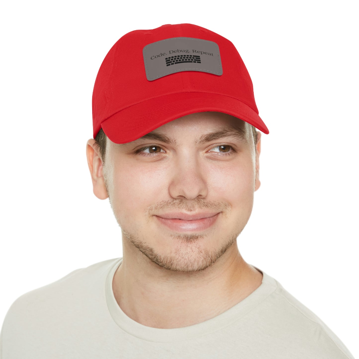 Hat for Code.Debug.Repeat Leather Patch Hat: Perfect for Tech Enthusiasts Baseball Hat Gift