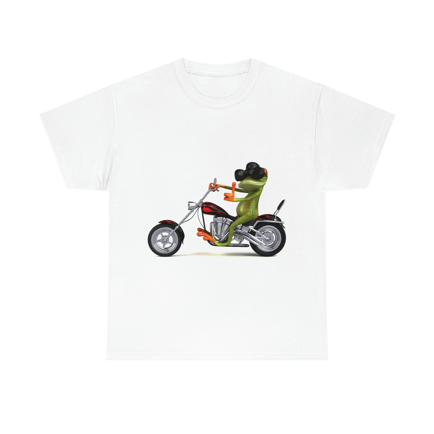 A Comfortable Tee Frog on Bike T-shirt - Men's Penny Farthing shirt - Animal Tshirt - Motorcycle Bike - Bike Frog Shirt - Animal Shirt - Bike Shirt - Frog Tshirt