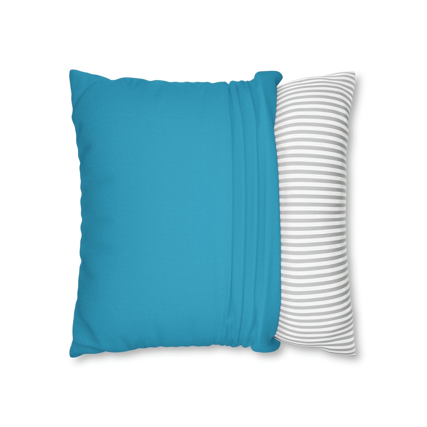 Turquoise Riding the wave Polyester Square Pillow | Spun Polyester Square Pillow Case | Surfboard | flower Décor pillow