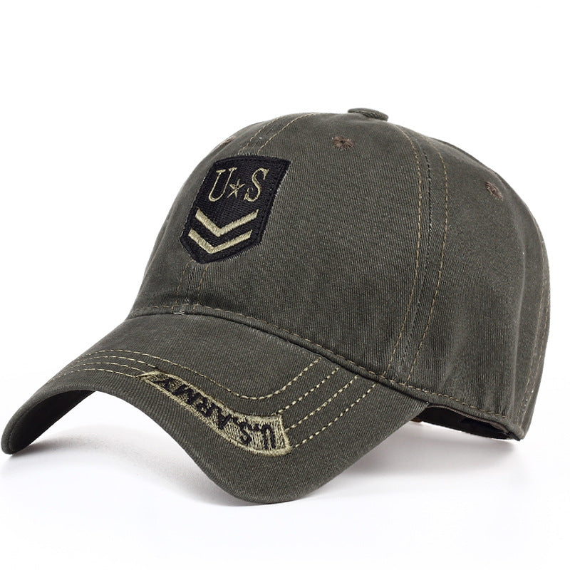 Baseball Cap Men's And Women's Sun Hat Horizontal And Vertical Letter Embroidery