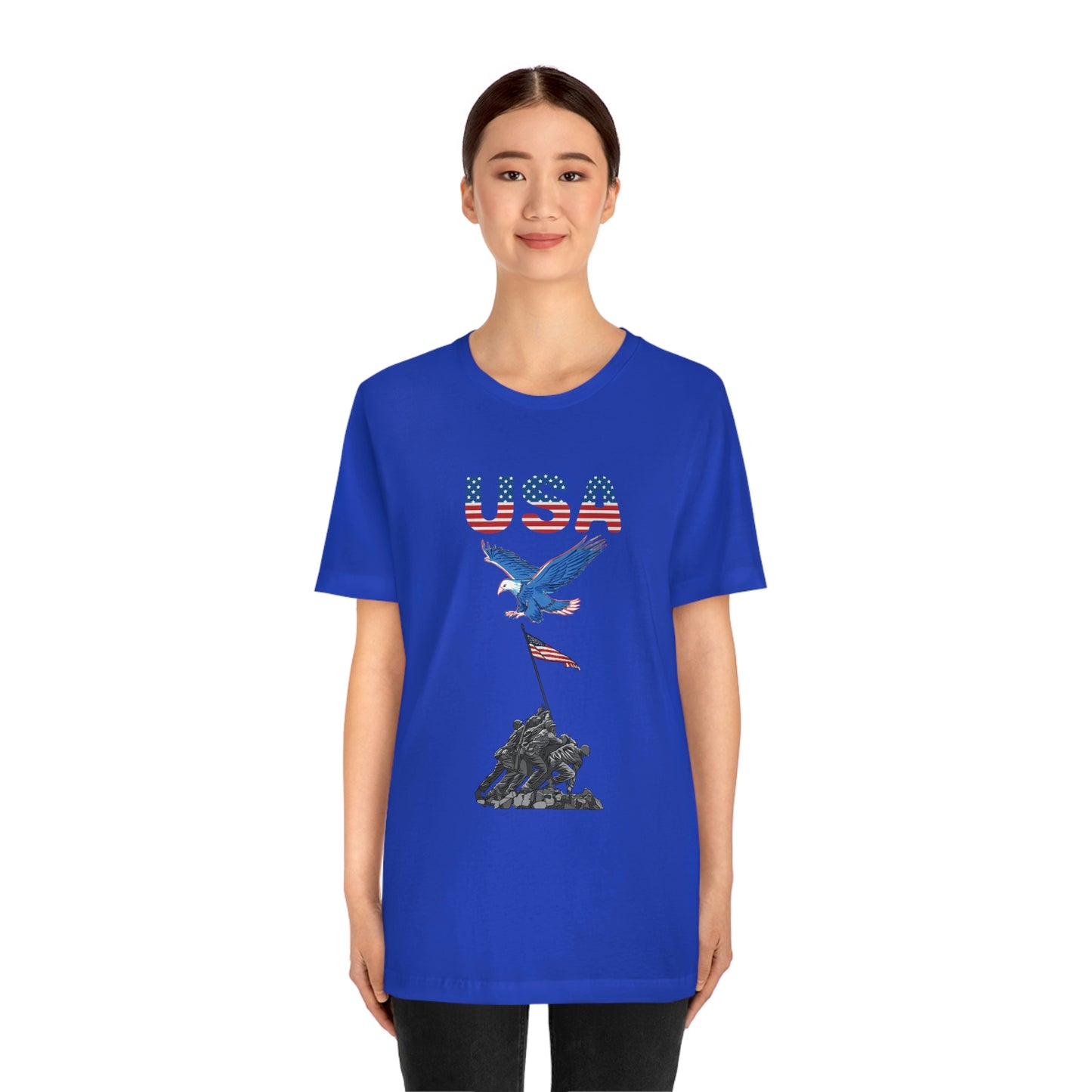 Happy 4th of July T-Shirt, USA Flag, Patriot Shirts, Unisex Jersey Short Sleeve Tee