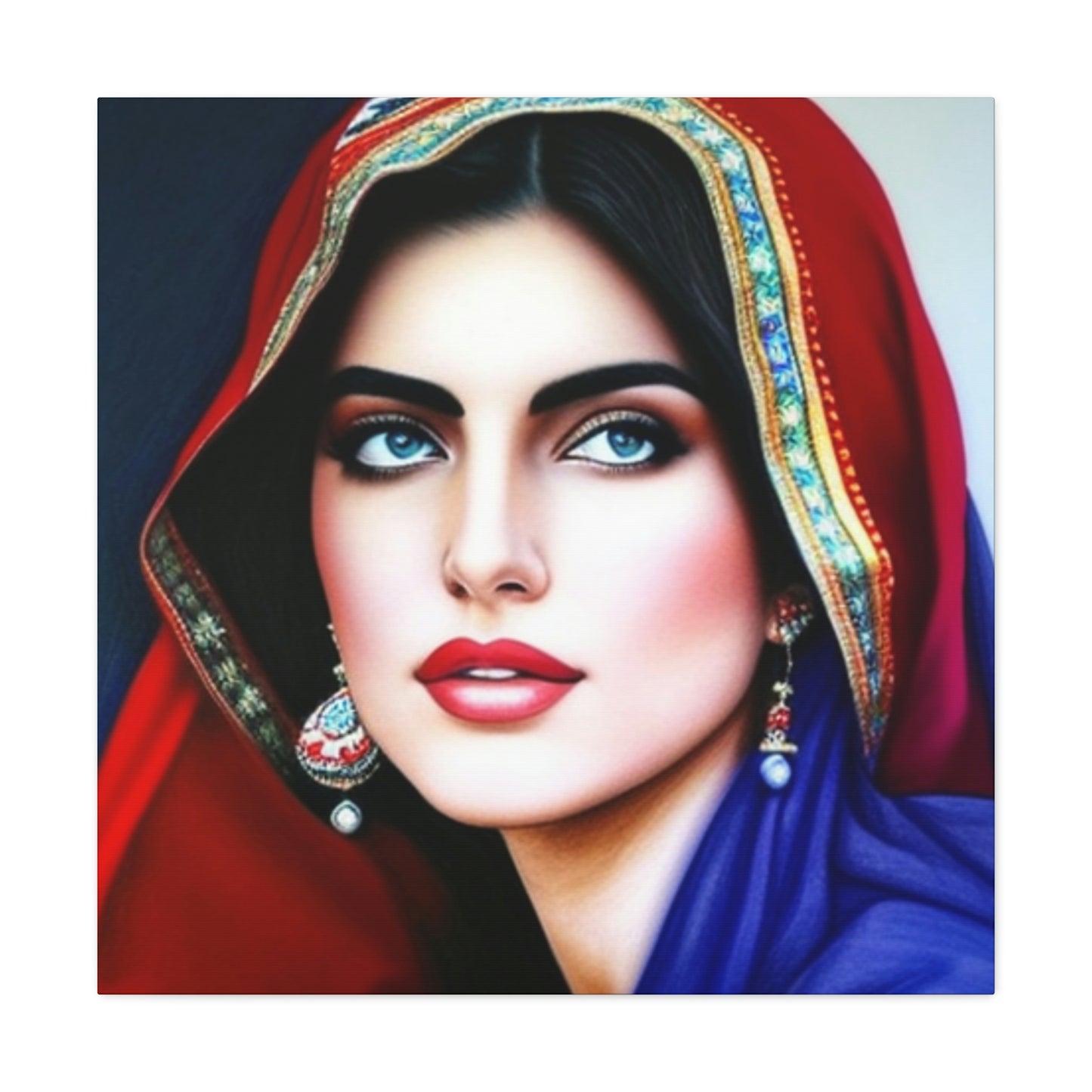 Canvas Gallery Wraps Beautiful Persian Women Drawing