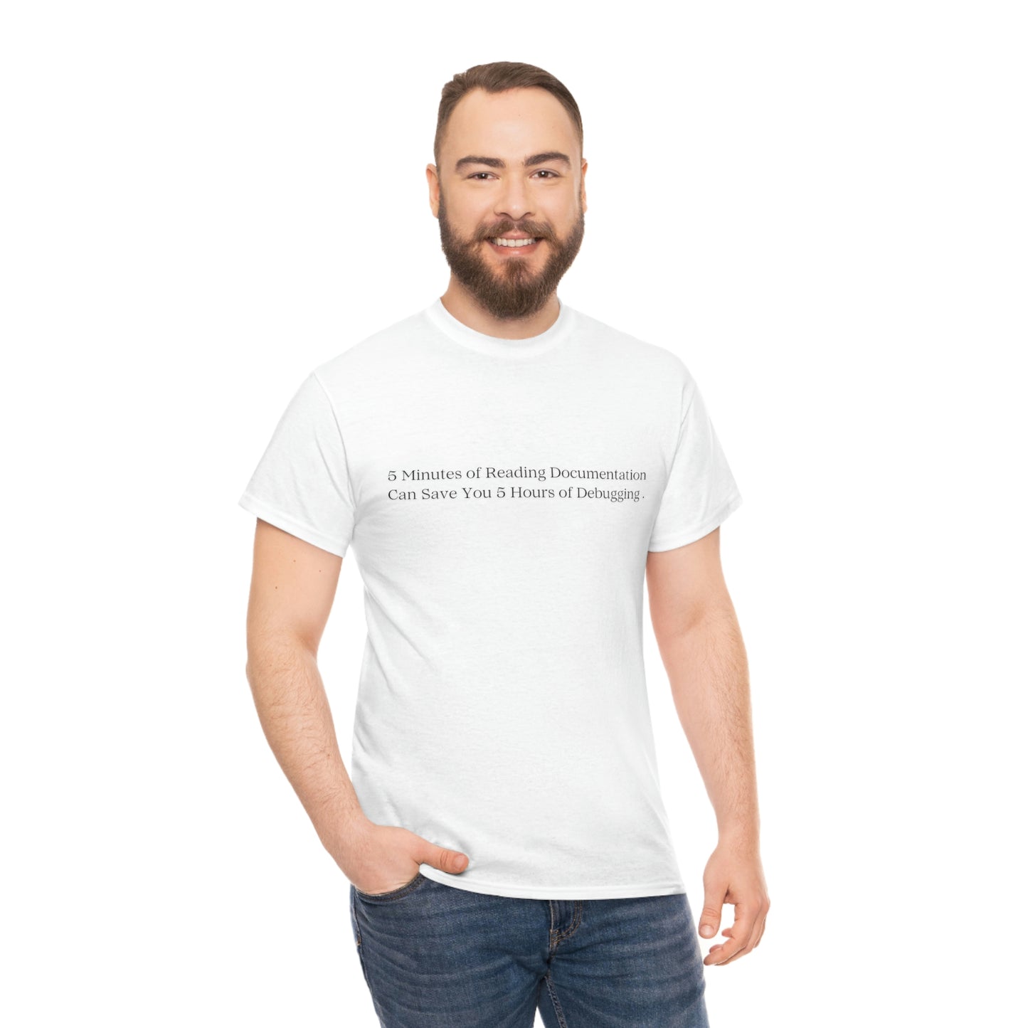 A 5 Minutes Can Save You 5 Hours: Get Our Unisex Heavy Cotton Tee and Debug in Style