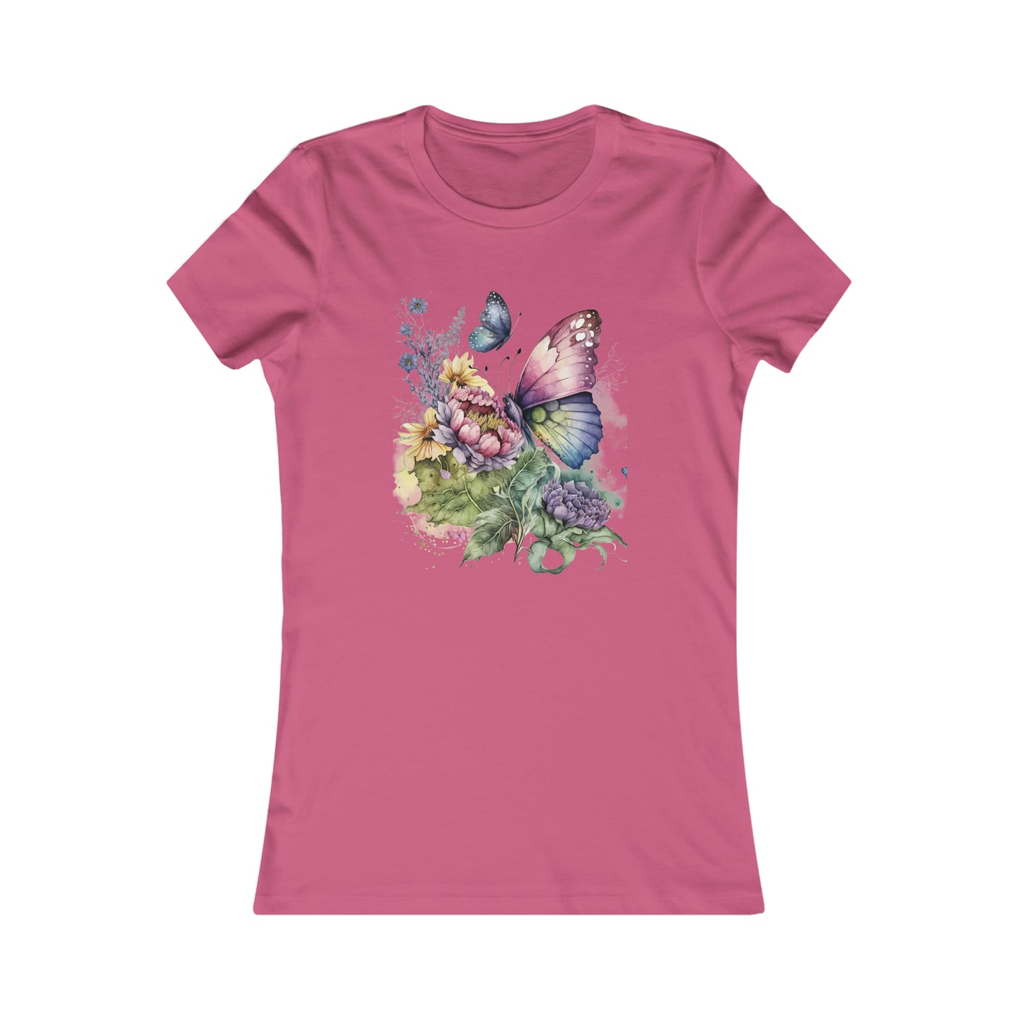 Express Yourself with Our Women's Butterfly Flowers T-Shirt - The Perfect Gift for Fashion-Forward Women and Girls