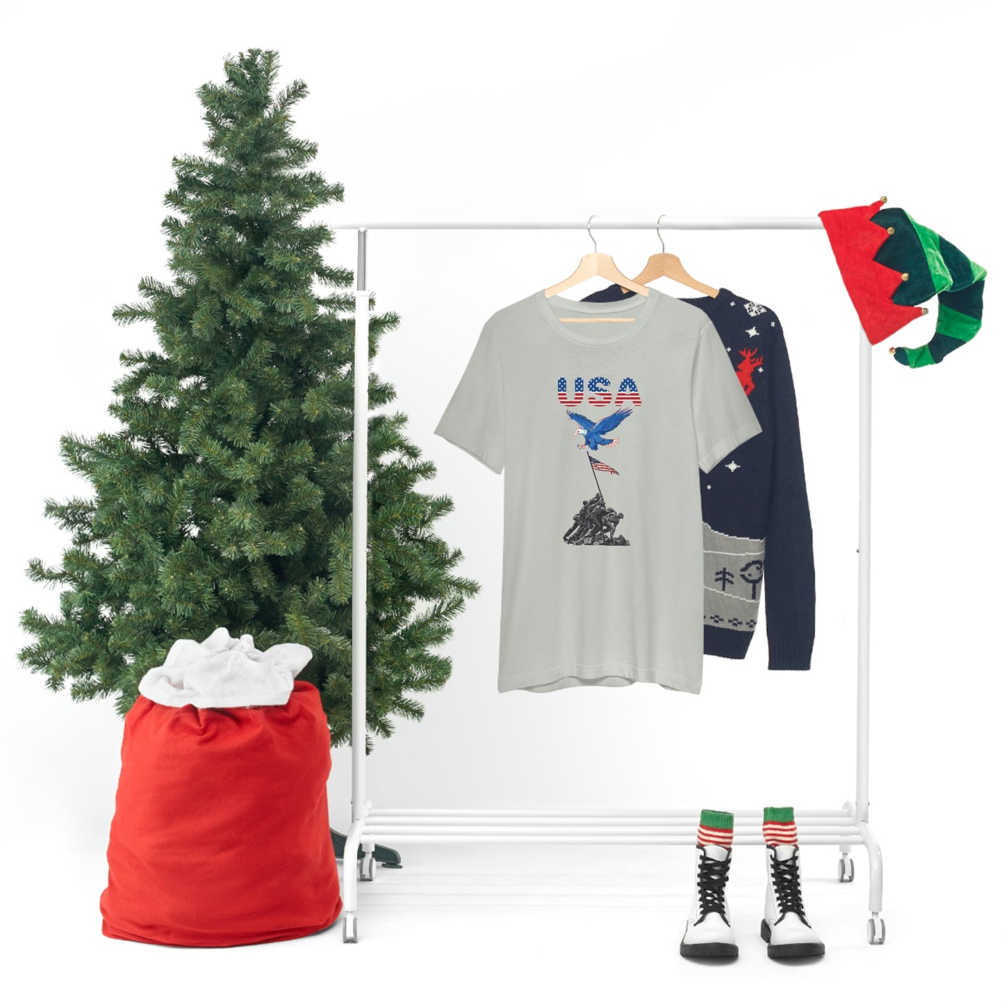 Happy 4th of July T-Shirt, USA Flag, Patriot Shirts, Unisex Jersey Short Sleeve Tee