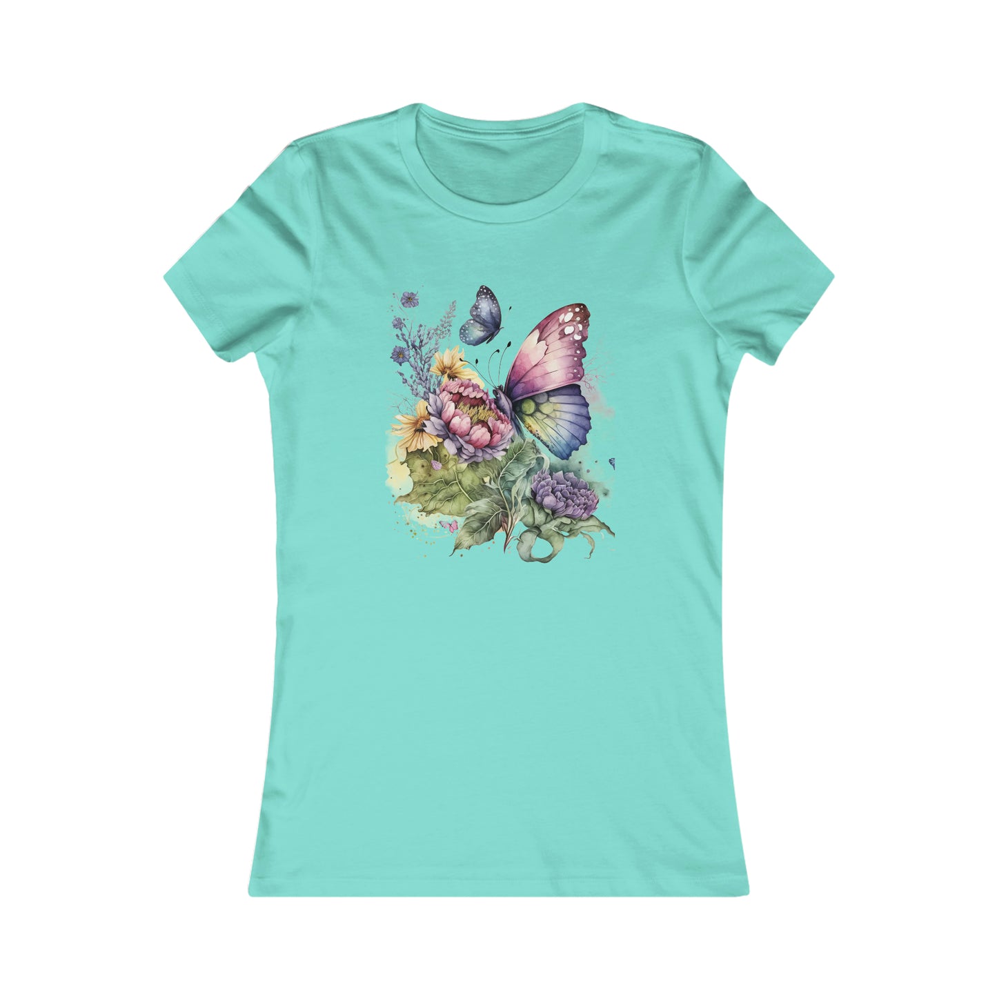 Express Yourself with Our Women's Butterfly Flowers T-Shirt - The Perfect Gift for Fashion-Forward Women and Girls
