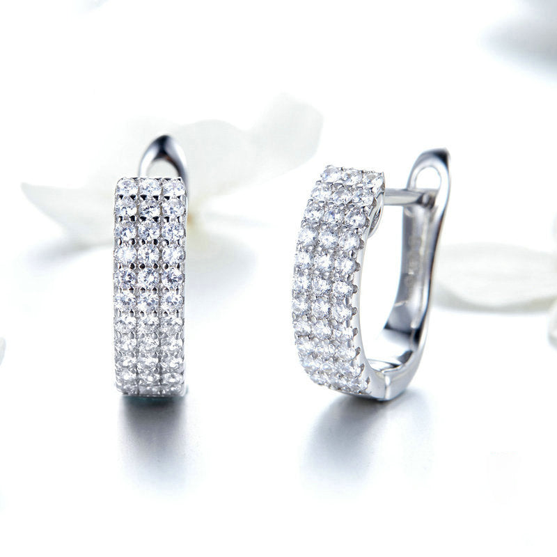 925 silver zircon earrings. Spread Your Wings and Embrace Life's Beauty with 925 Silver Butterfly Earrings