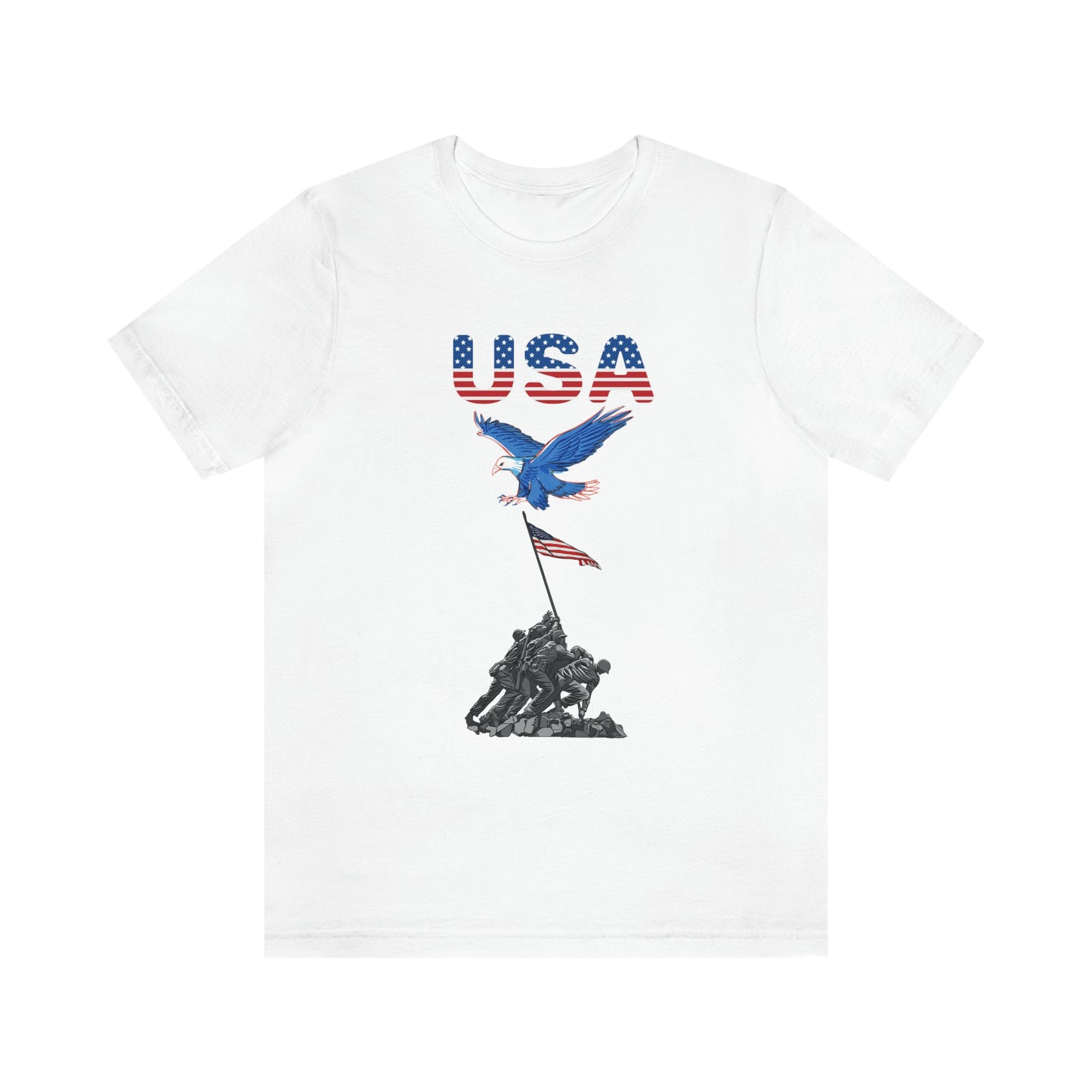 Happy 4th of July T-Shirt, USA Flag, Patriot Shirts, Unisex Jersey Short Sleeve Tee