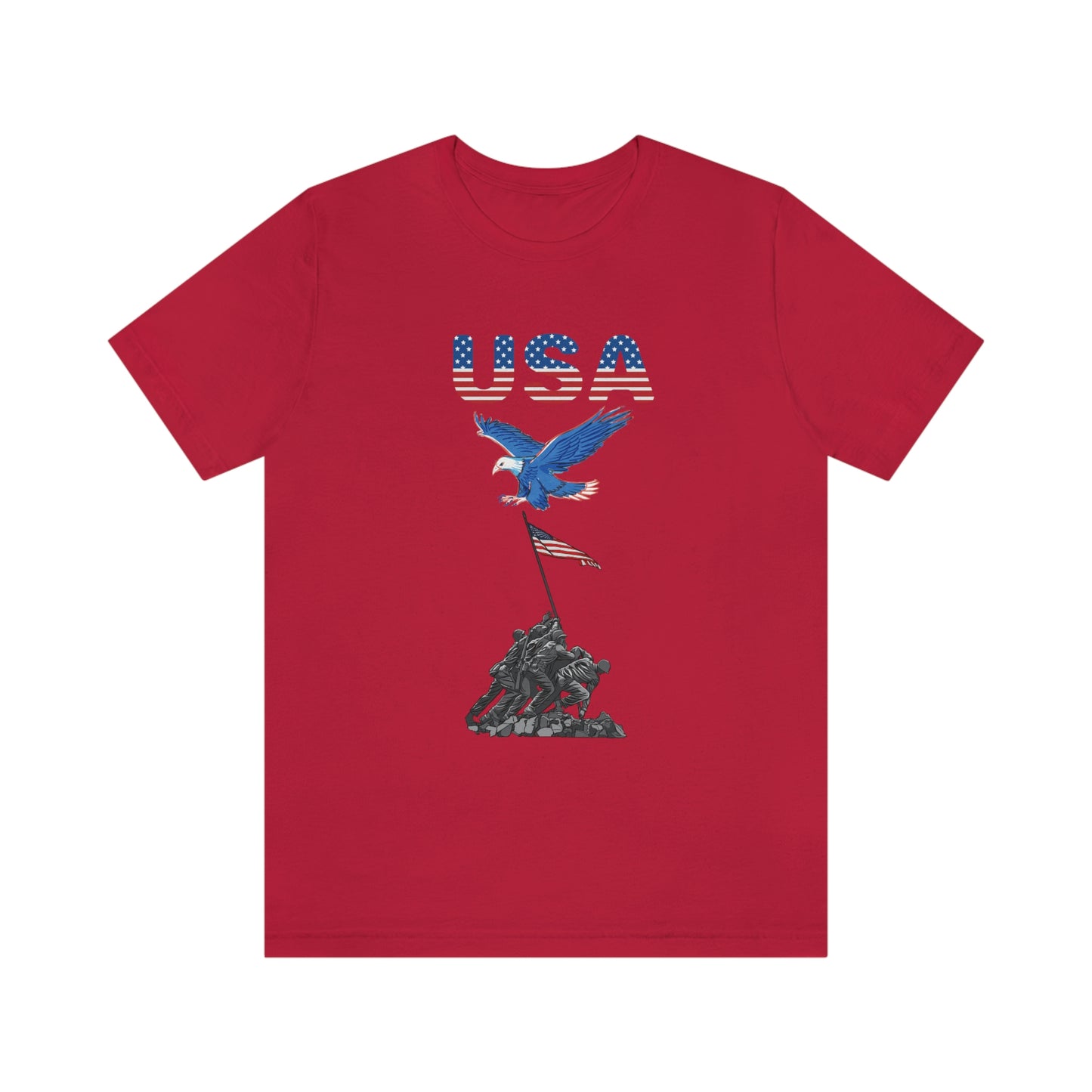 Happy 4th of July T-Shirt, USA Flag, Patriot Shirts, Unisex Jersey Short Sleeve Tee