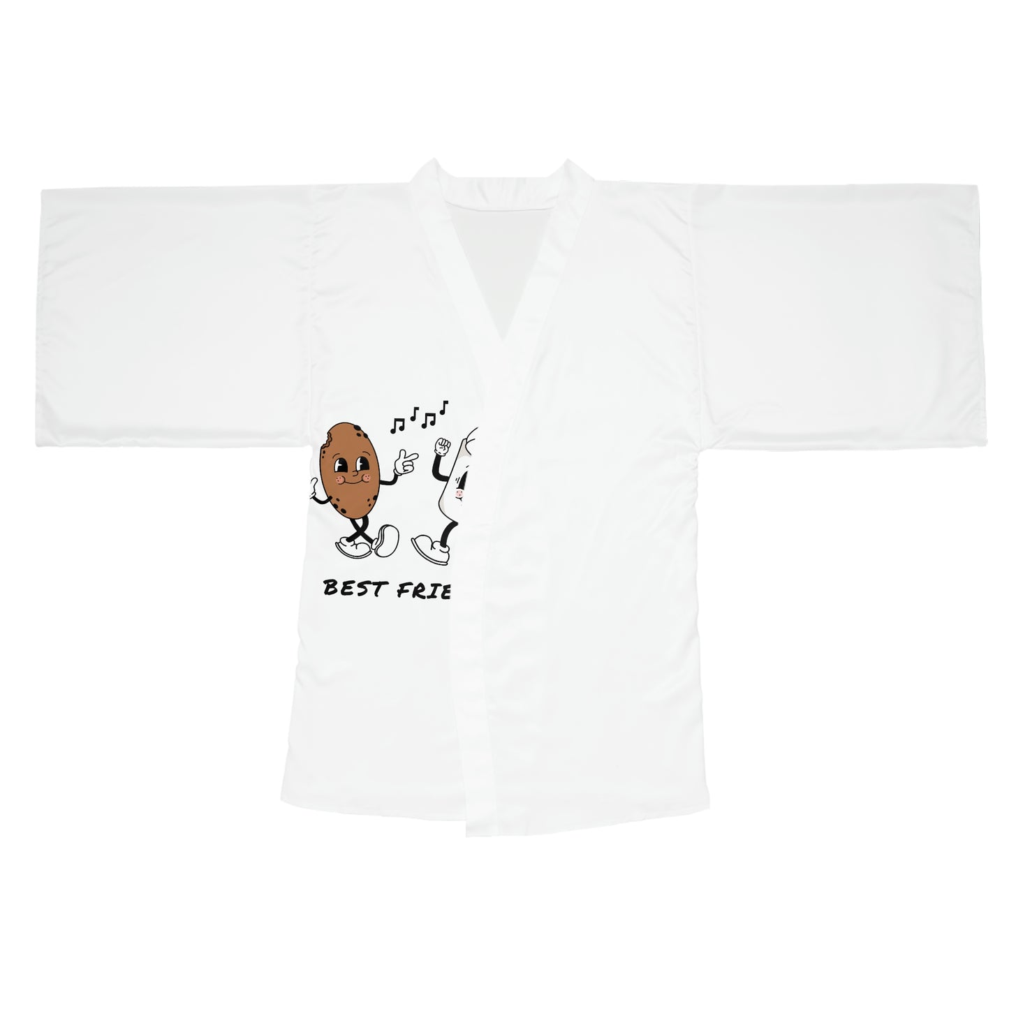 Show Some Love with Our 'Best Friend' Long Sleeve Kimono Robe - Perfect for Relaxing in Style!