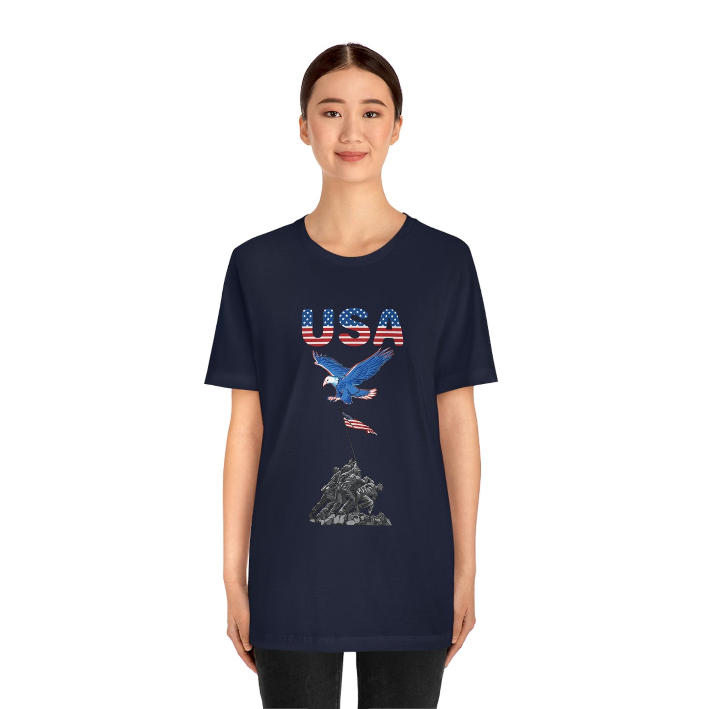 Happy 4th of July T-Shirt, USA Flag, Patriot Shirts, Unisex Jersey Short Sleeve Tee