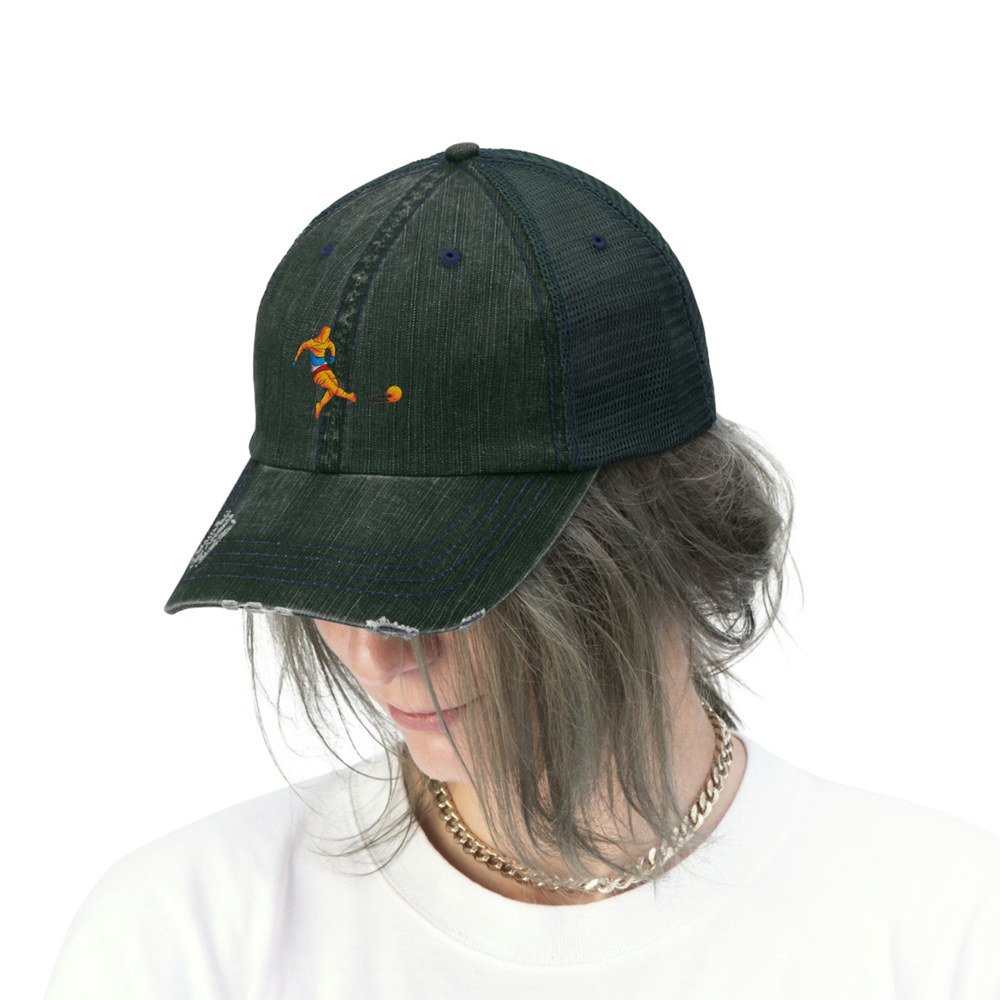 Hat Comfortable Soccer Logo Hat for Men and Women Trucker Hat