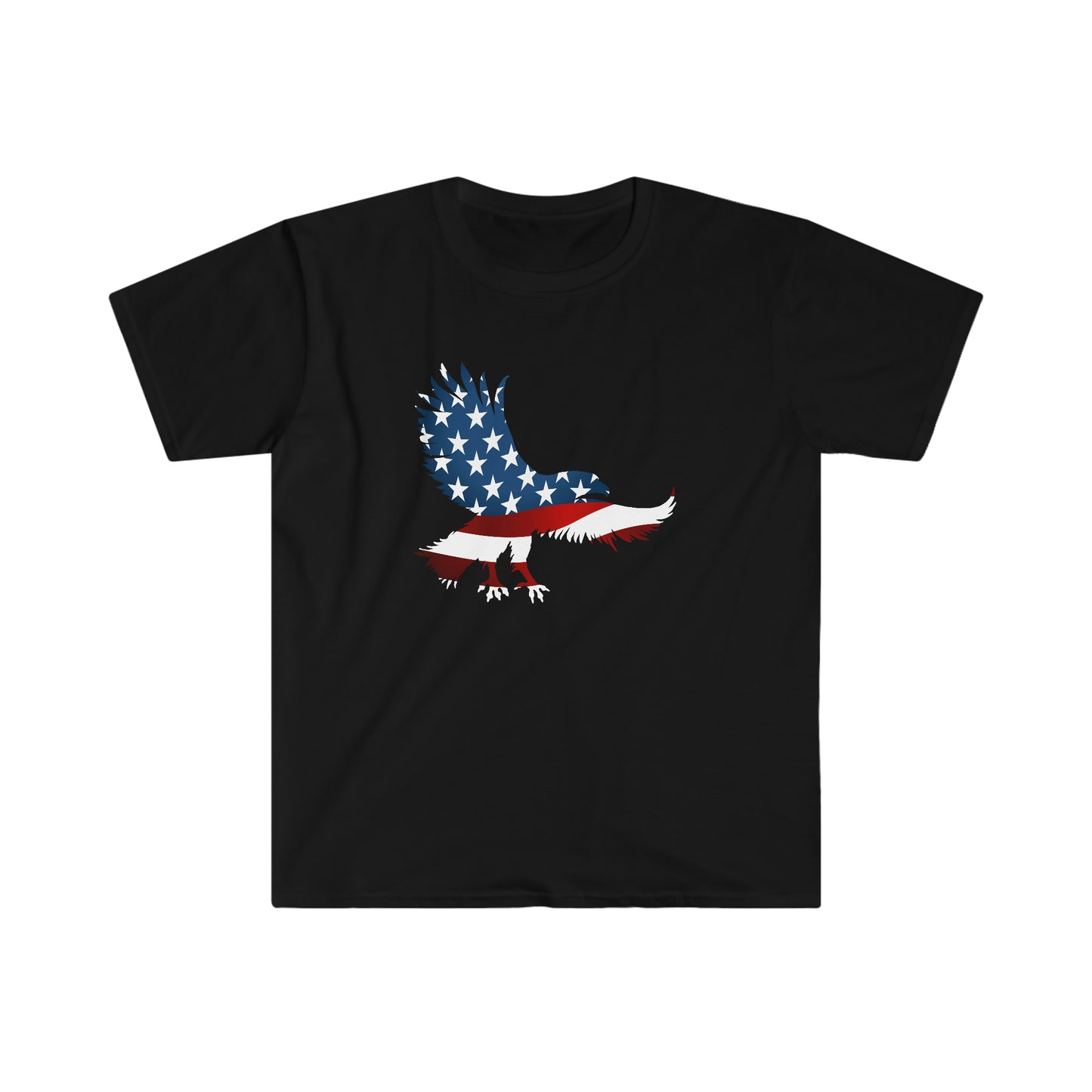 USA Flag Eagle Shirt, 4Th Of July Shirt, Independence Day Eagle T Shirt, Patriotic Shirts, Memorial Day Shirts, Usa Flag Shirts, Usa Shirts,Unisex Softstyle T-Shirt