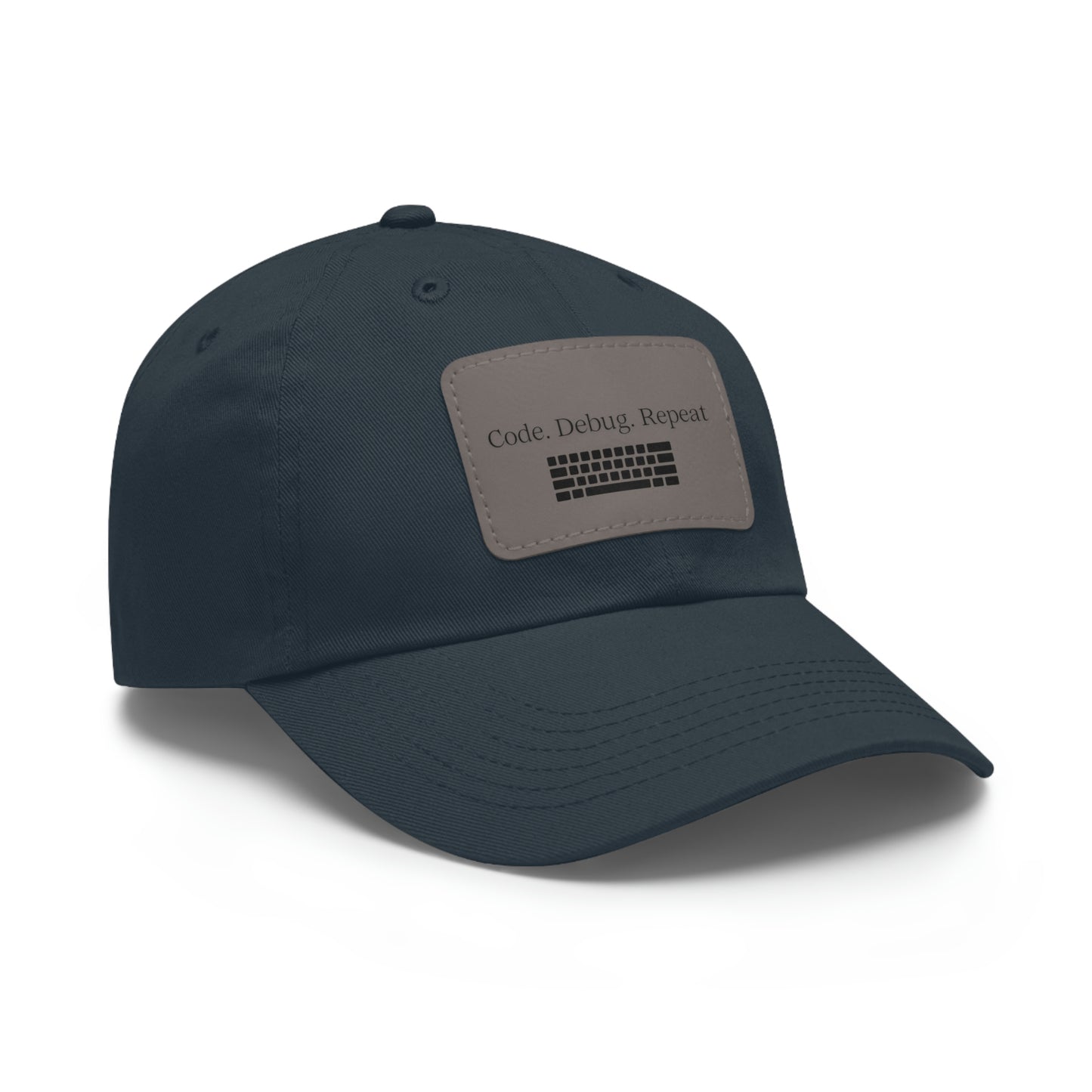 Hat for Code.Debug.Repeat Leather Patch Hat: Perfect for Tech Enthusiasts Baseball Hat Gift