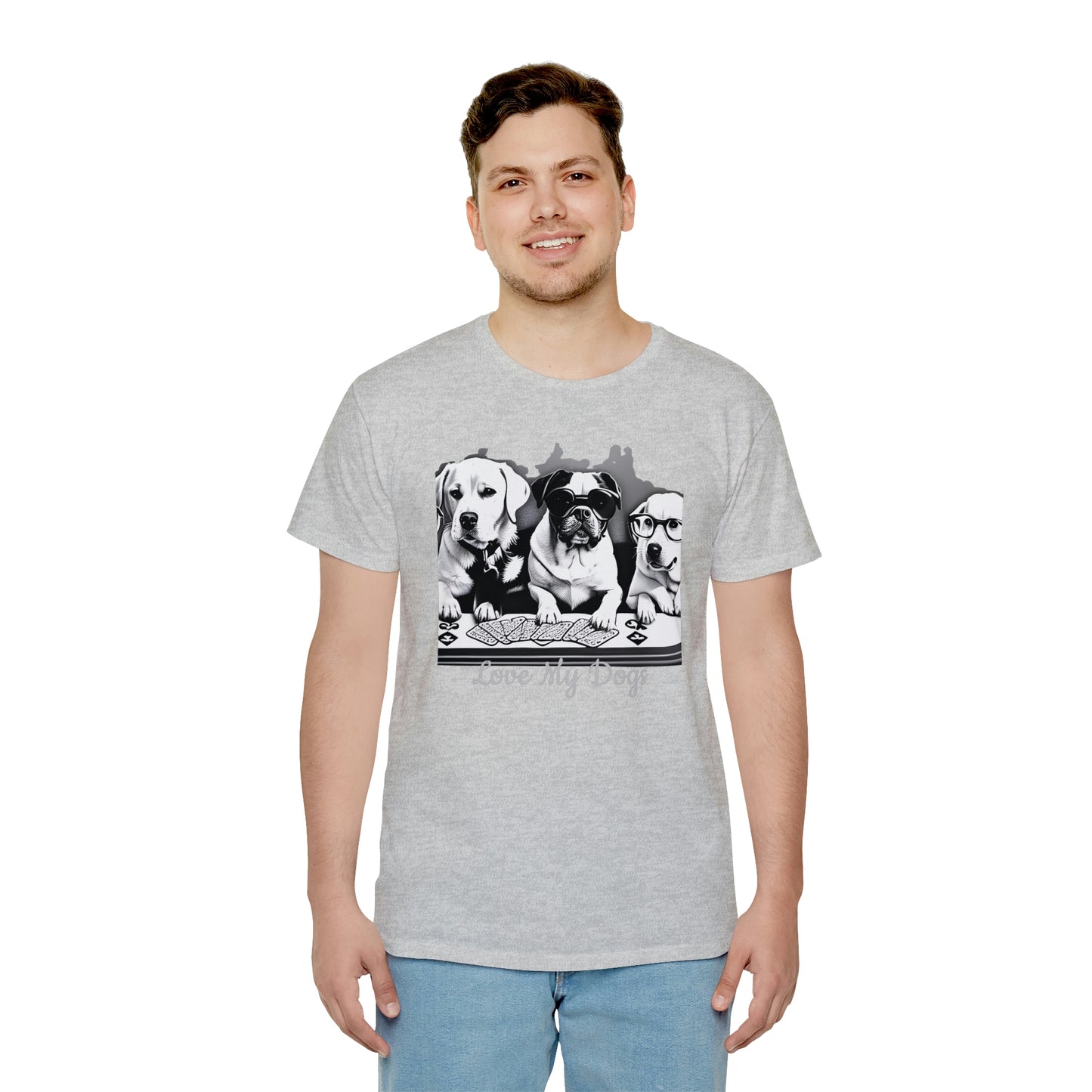 Love My Dogs T-Shirt, My Dogs Playing card around the table T-Shirt, Great fun Gift