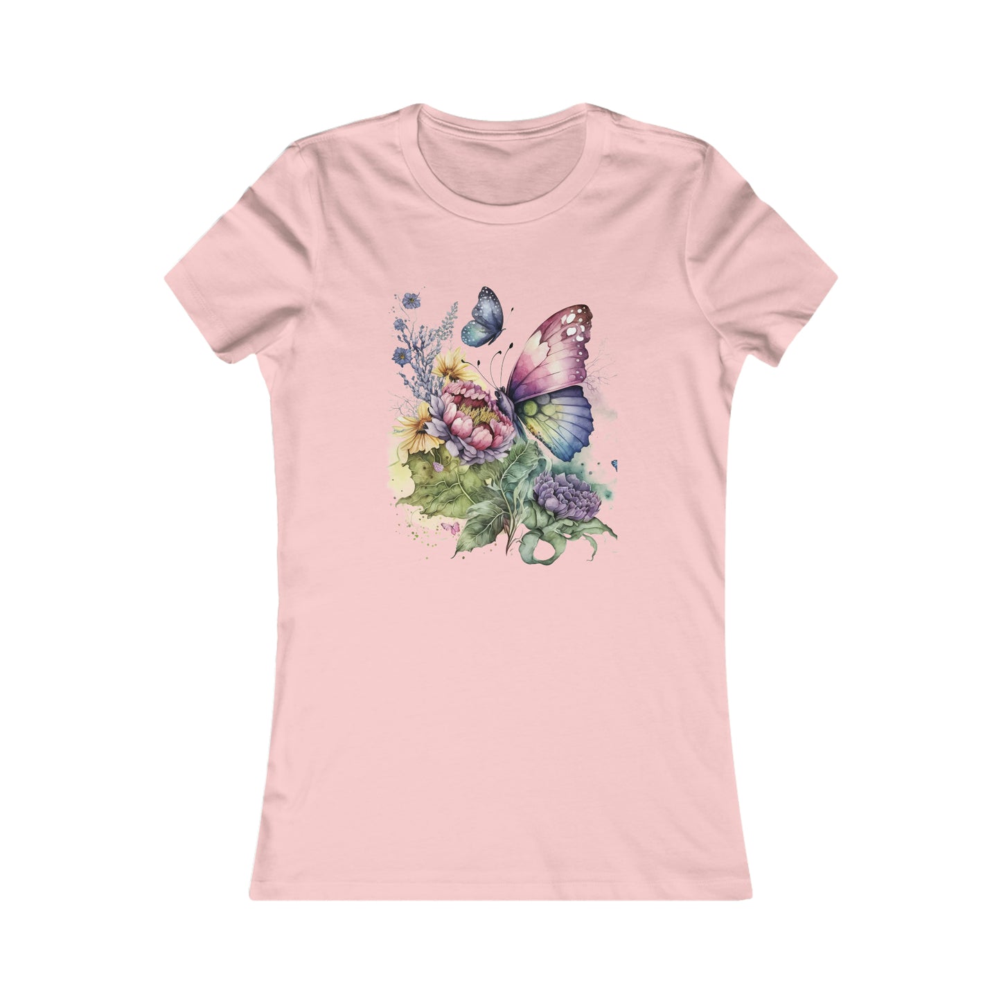 Express Yourself with Our Women's Butterfly Flowers T-Shirt - The Perfect Gift for Fashion-Forward Women and Girls