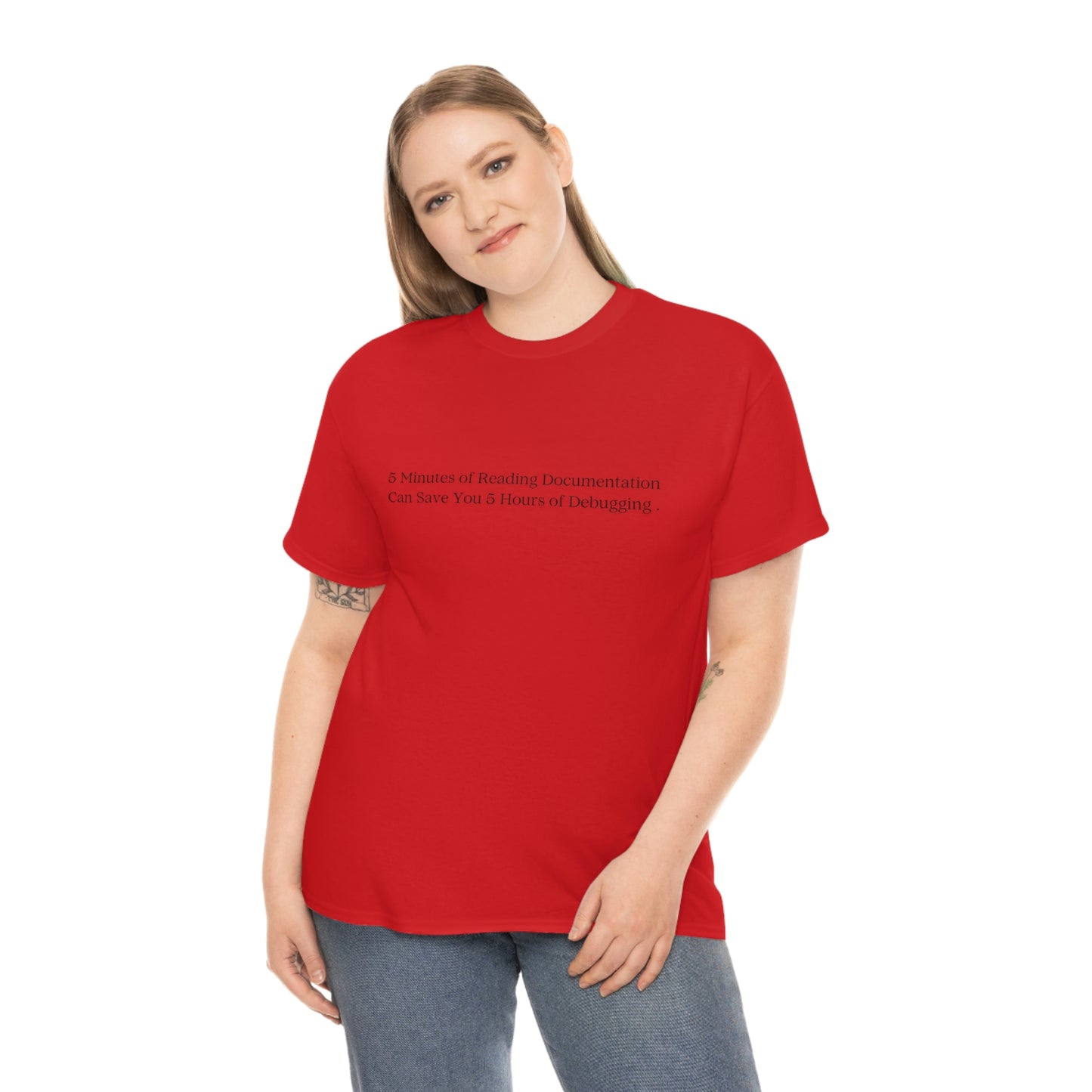 A 5 Minutes Can Save You 5 Hours: Get Our Unisex Heavy Cotton Tee and Debug in Style