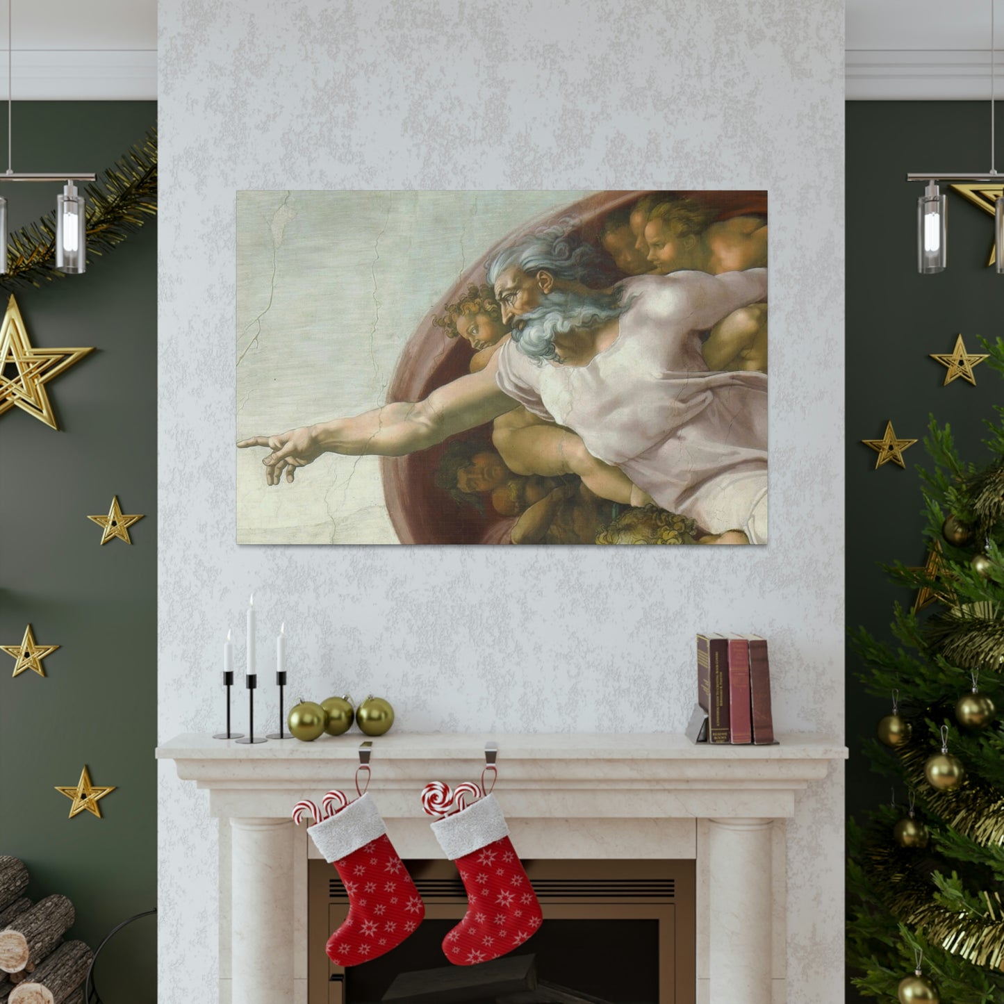 Canvas The Creation of Adam by Michelangelo Buonarroti Gallery Wraps