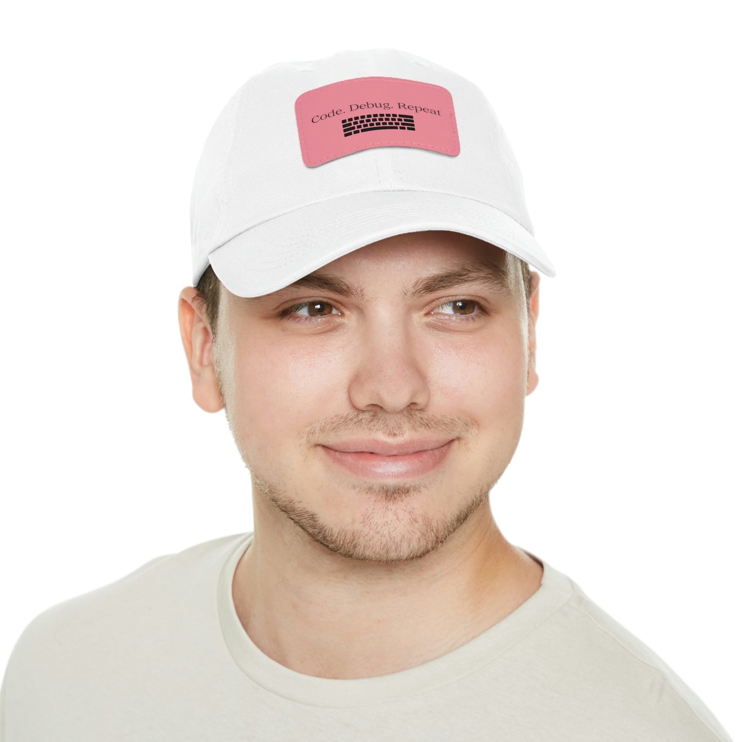Hat for Code.Debug.Repeat Leather Patch Hat: Perfect for Tech Enthusiasts Baseball Hat Gift