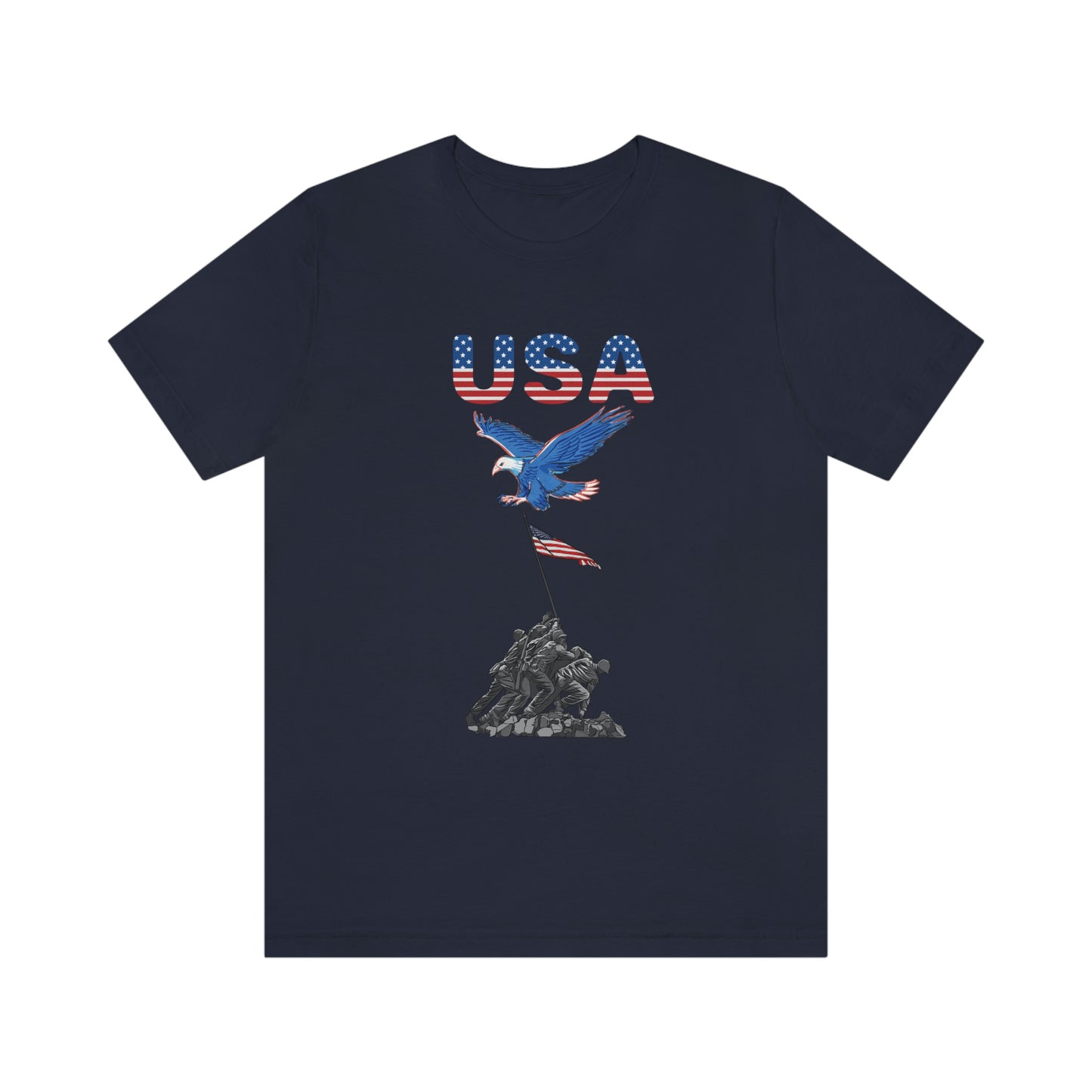 Happy 4th of July T-Shirt, USA Flag, Patriot Shirts, Unisex Jersey Short Sleeve Tee