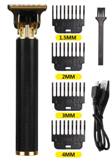 USB Vintage T9 0mm Electric Hair Trimmer For Man Cordless Clippers Professional Beard Hair Cutting Machine Barber rechargeable