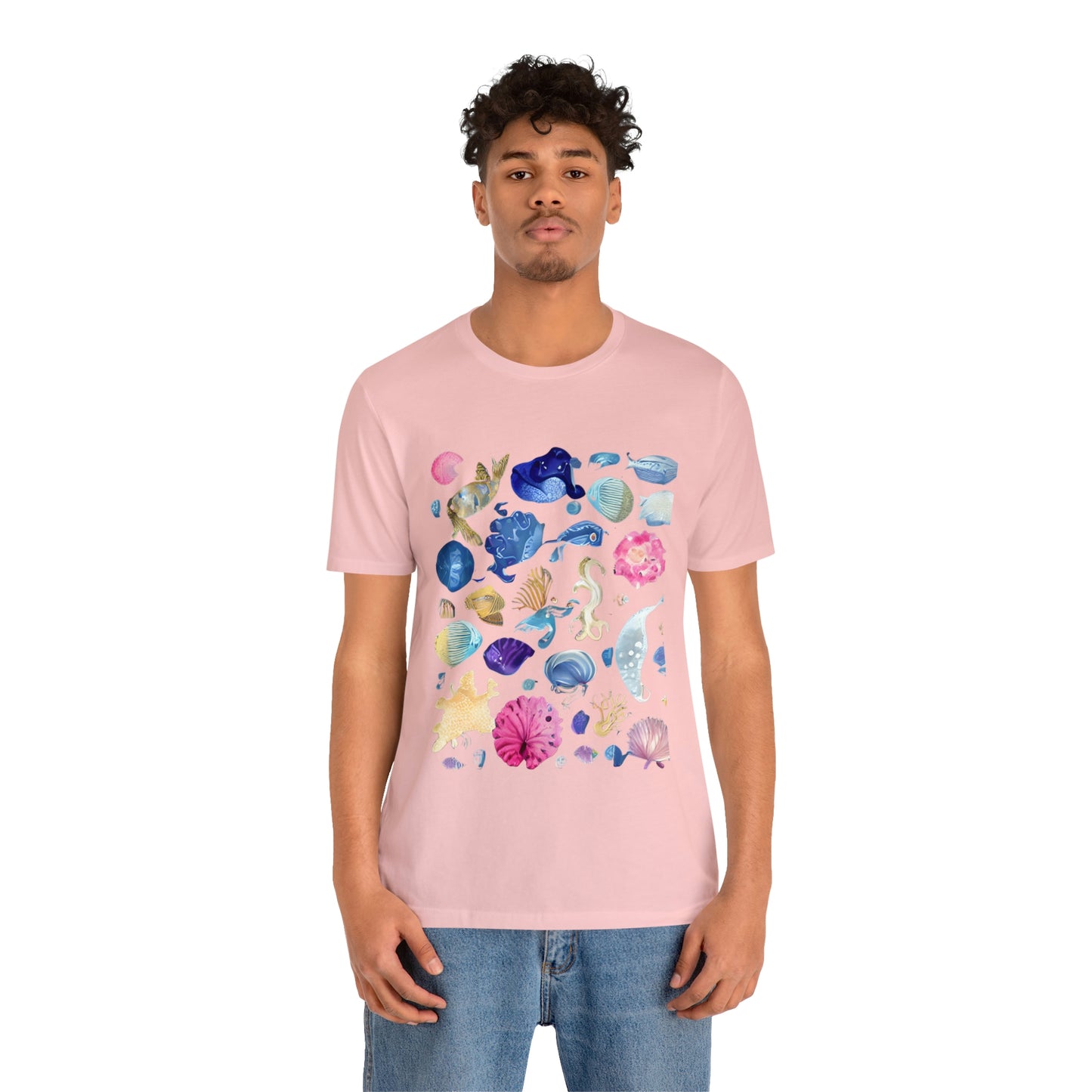 Watercolor Sea Creatures Tshirt Marine Life Ocean Conservation Environment Shirt Tropical Fish Coral Reef Octopus Jellyfish Turtle Shirt