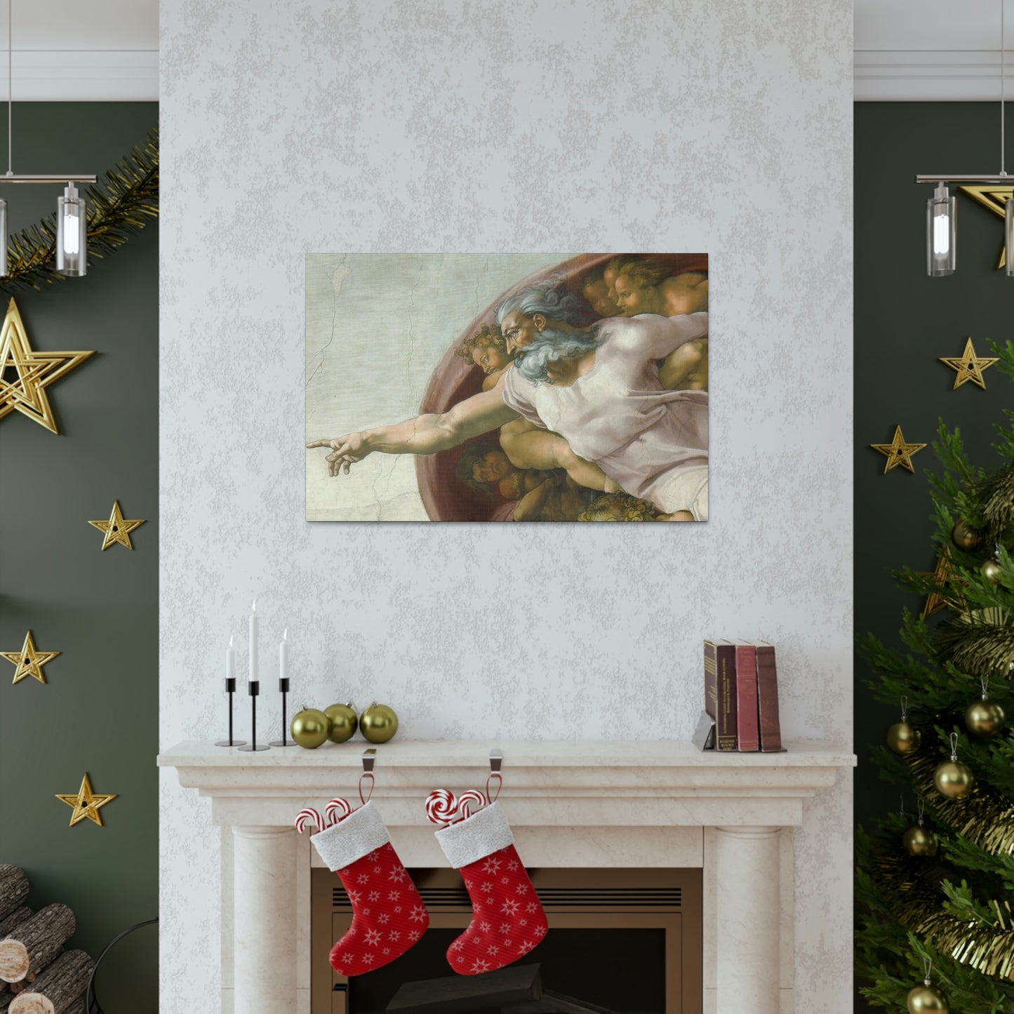 Canvas The Creation of Adam by Michelangelo Buonarroti Gallery Wraps