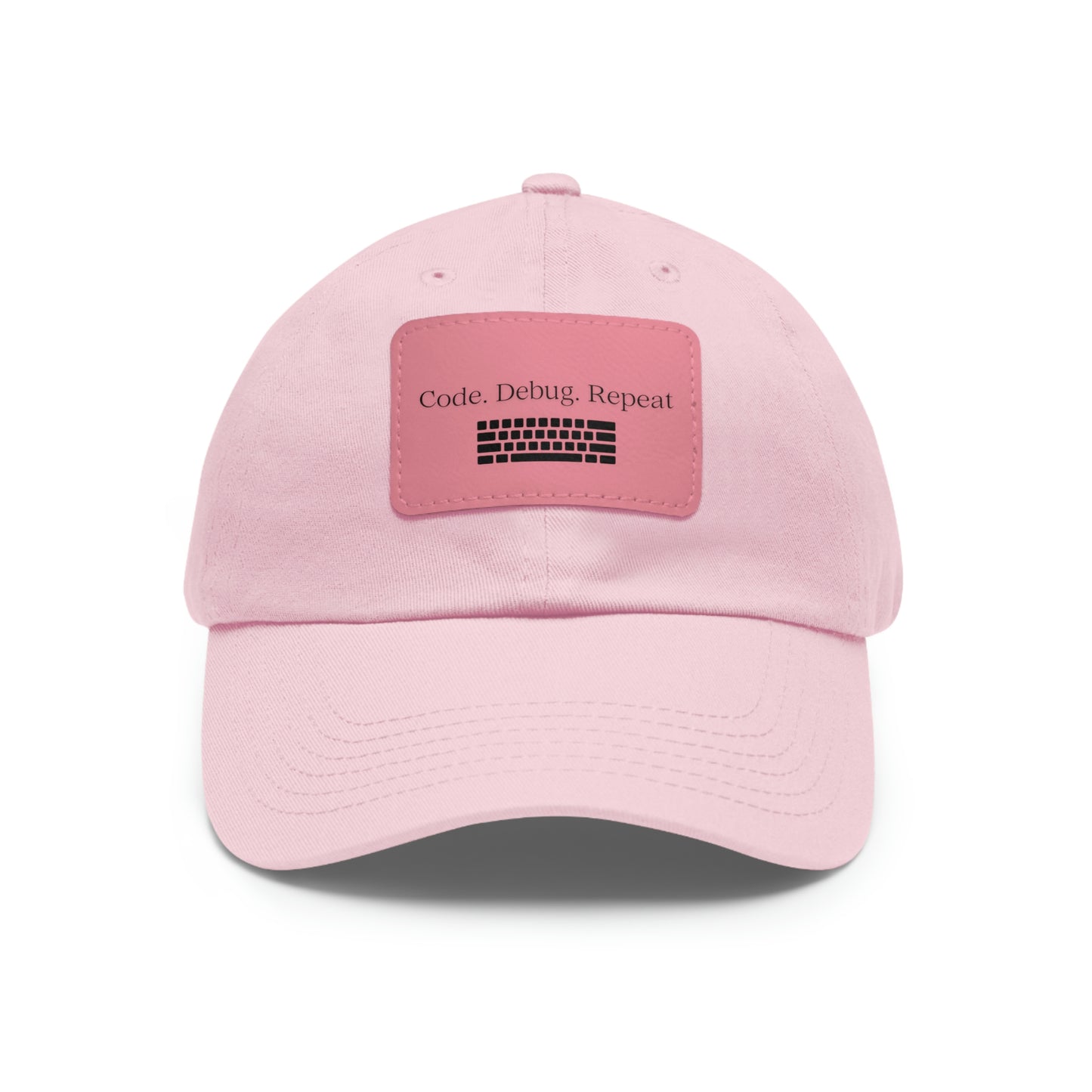 Hat for Code.Debug.Repeat Leather Patch Hat: Perfect for Tech Enthusiasts Baseball Hat Gift