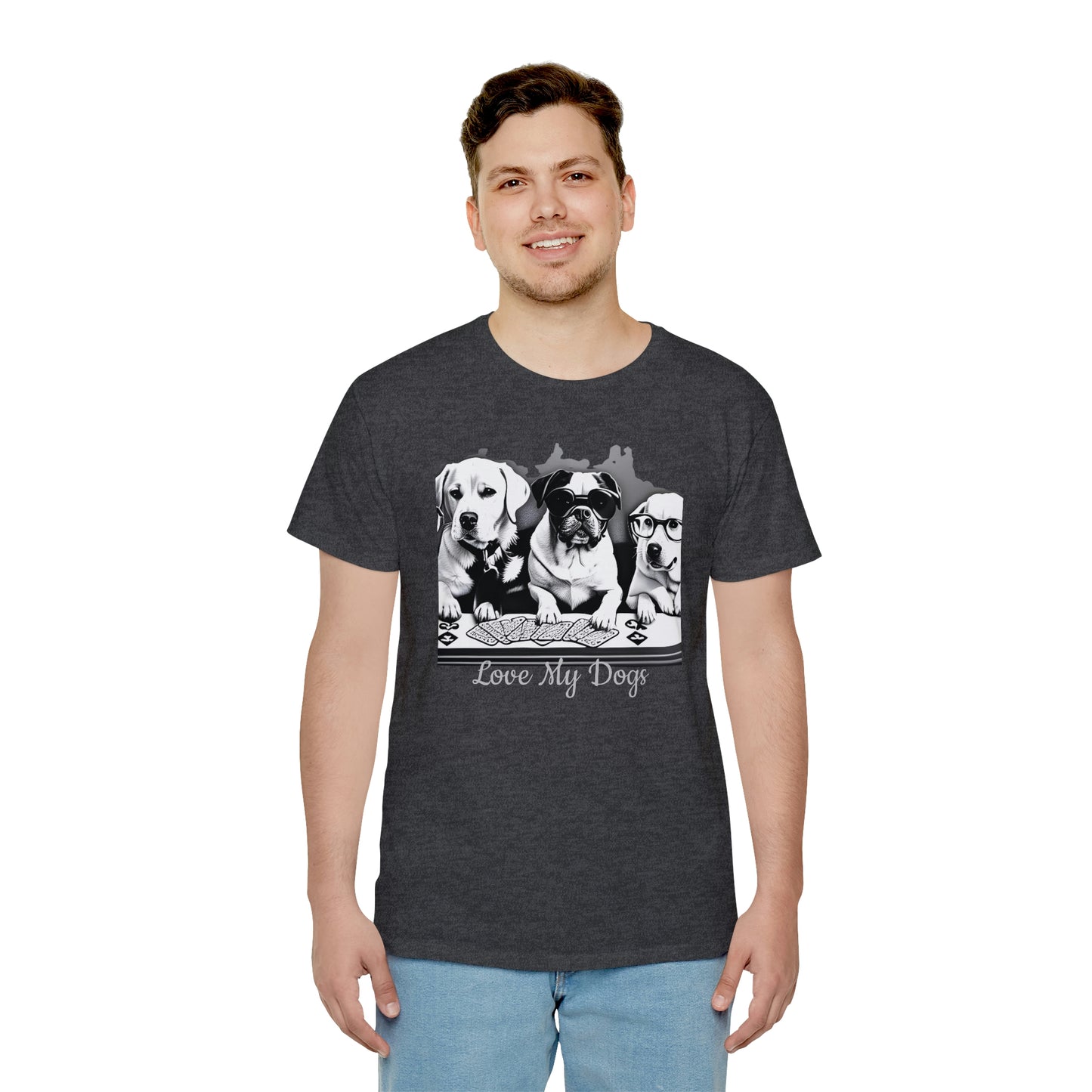 Love My Dogs T-Shirt, My Dogs Playing card around the table T-Shirt, Great fun Gift