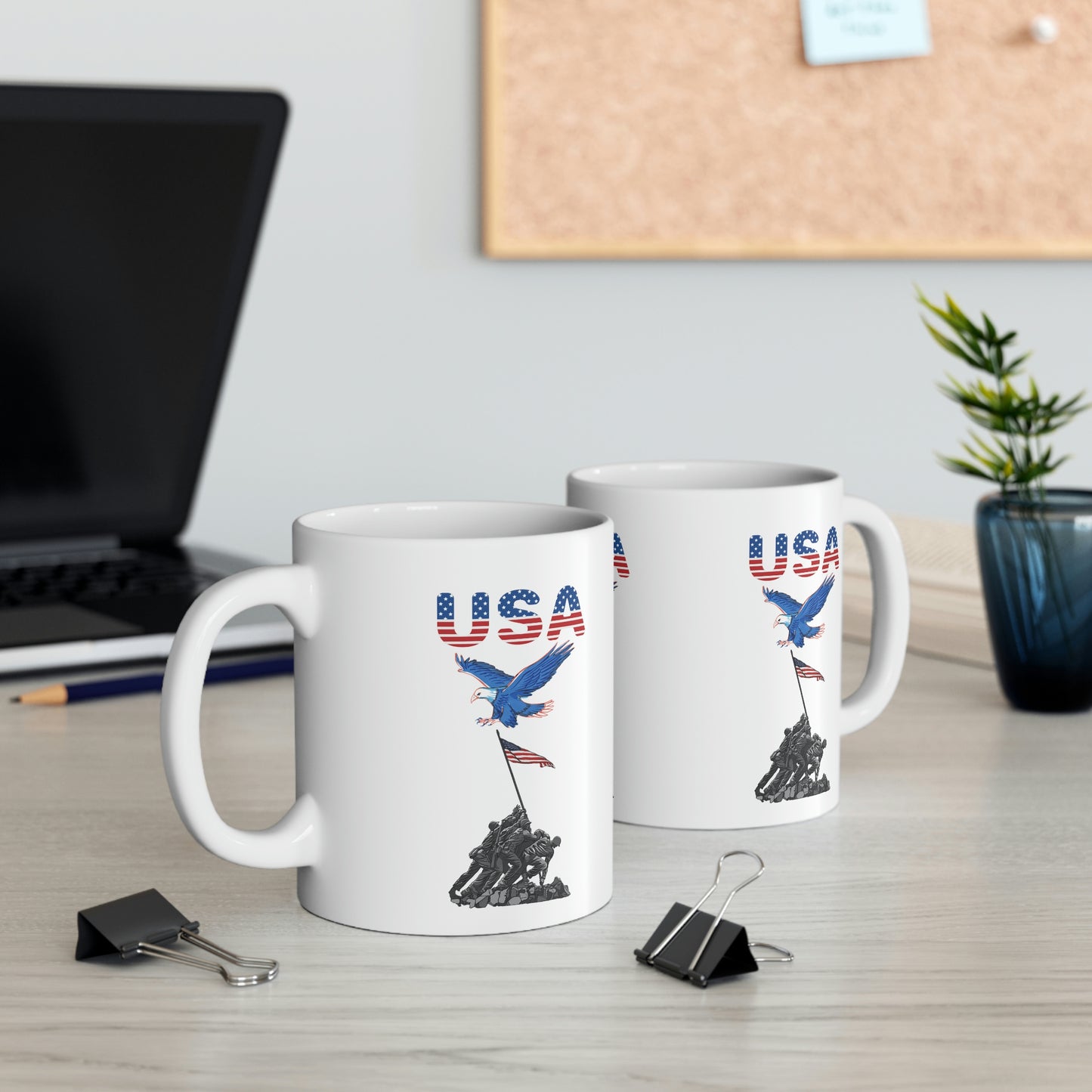 U.S.A flag Freedom coffee Tea Ceramic Mug 11oz, Great Gift, Independence day , chocolate lovers