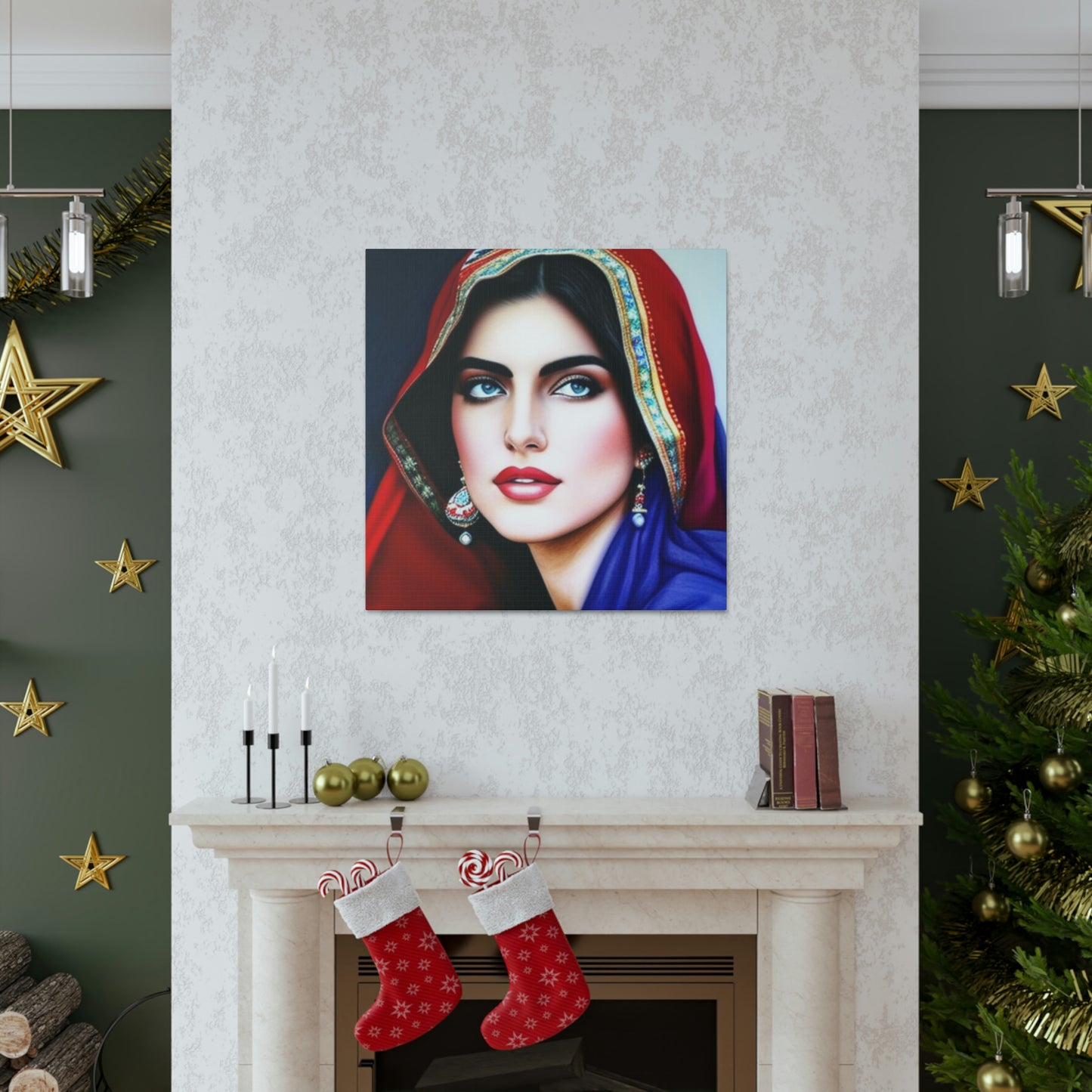 Canvas Gallery Wraps Beautiful Persian Women Drawing