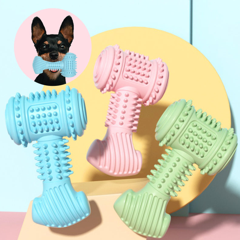 Pet Dog Toys Hammer Type TPR Dogs Toy Bite Resistant Pets Supplies