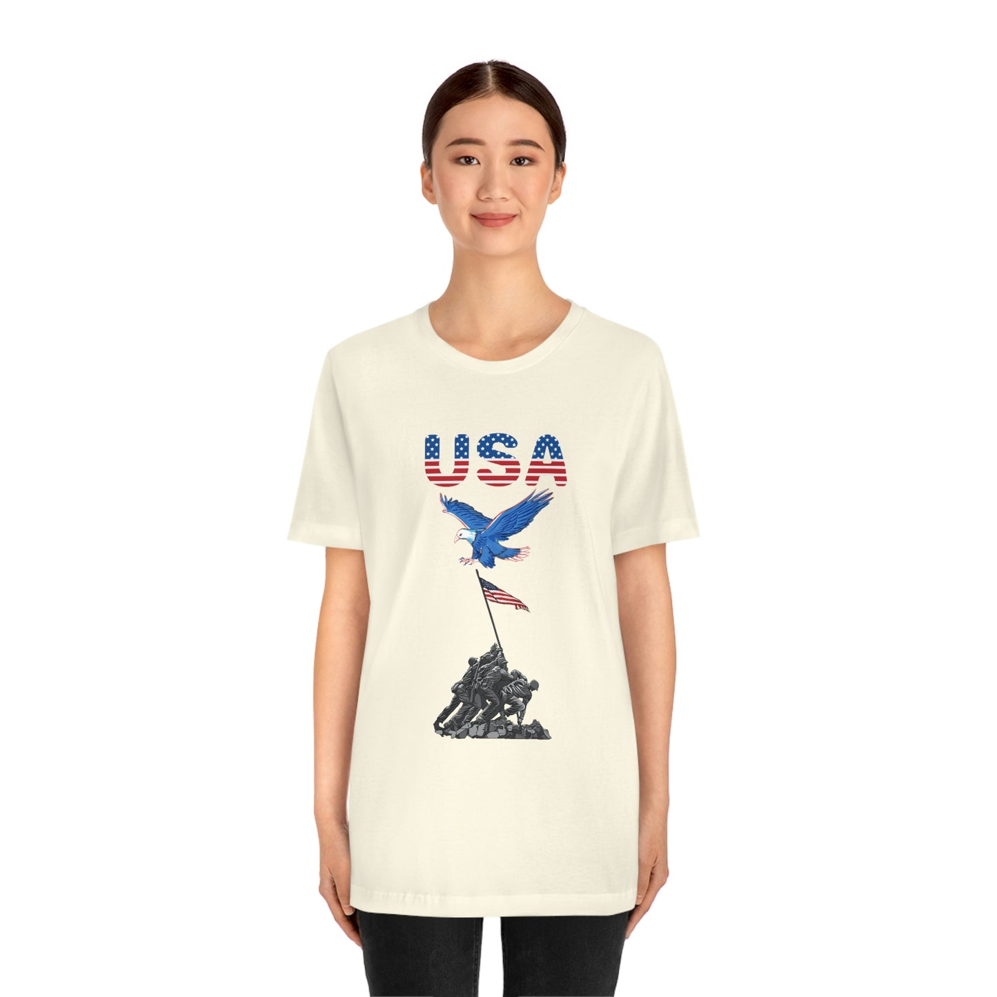 Happy 4th of July T-Shirt, USA Flag, Patriot Shirts, Unisex Jersey Short Sleeve Tee