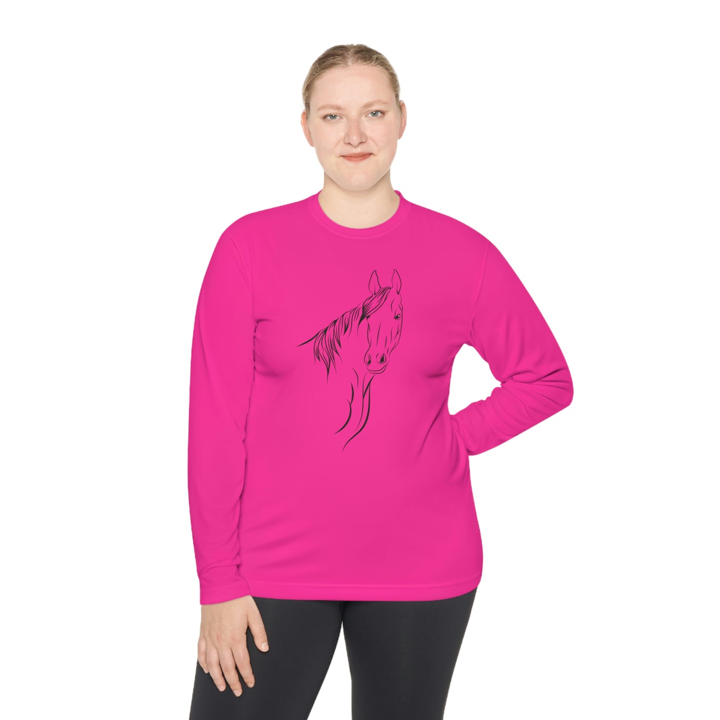 A Comfortable Shirt Long Sleeve Express Your Love for Horses with Konaloo's Long Sleeve Women's Horse Lover T-Shirt Collection - Perfect Gifts for Horse Owners, Moms, and Dads!