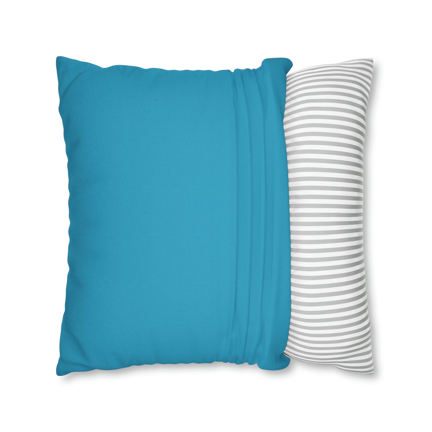 Turquoise Riding the wave Polyester Square Pillow | Spun Polyester Square Pillow Case | Surfboard | flower Décor pillow