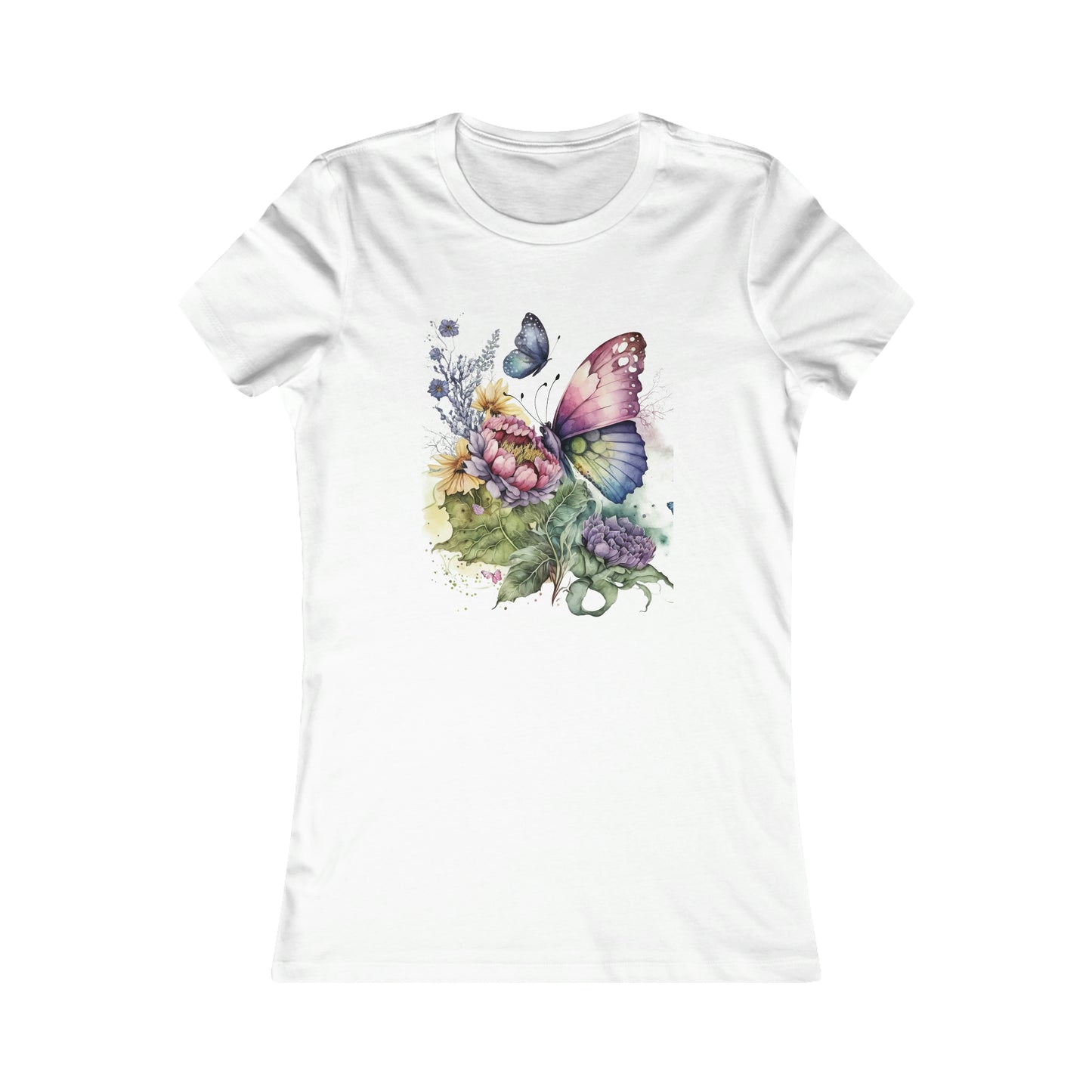 Express Yourself with Our Women's Butterfly Flowers T-Shirt - The Perfect Gift for Fashion-Forward Women and Girls