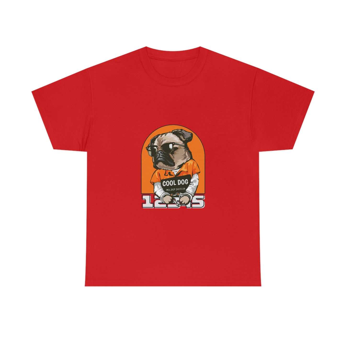 A Tee Shirt, R-Shirt for Women and Men Cool Dog Tee Unisex Heavy Cotton Tee