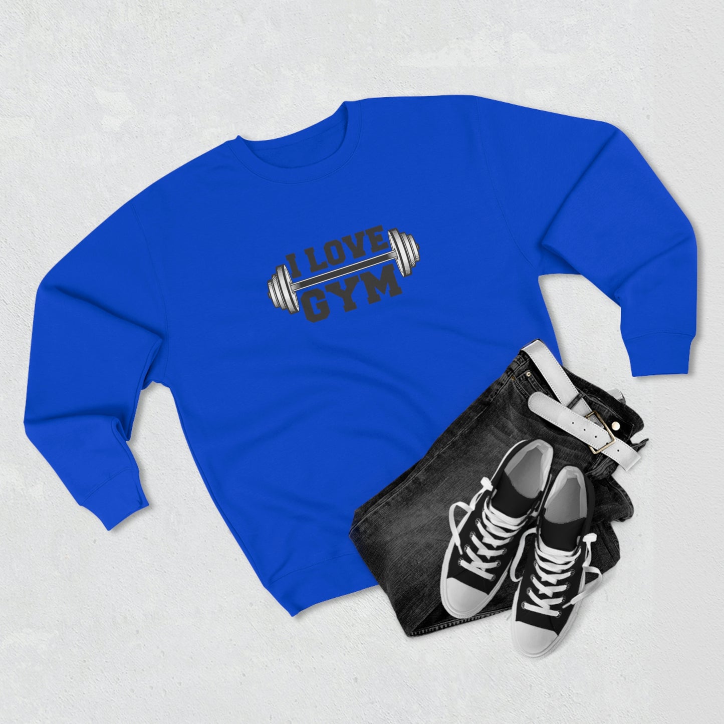 A Sweatshirt for Gym Lovers I love Gym for Men and Women Premium Crewneck Sweatshirt