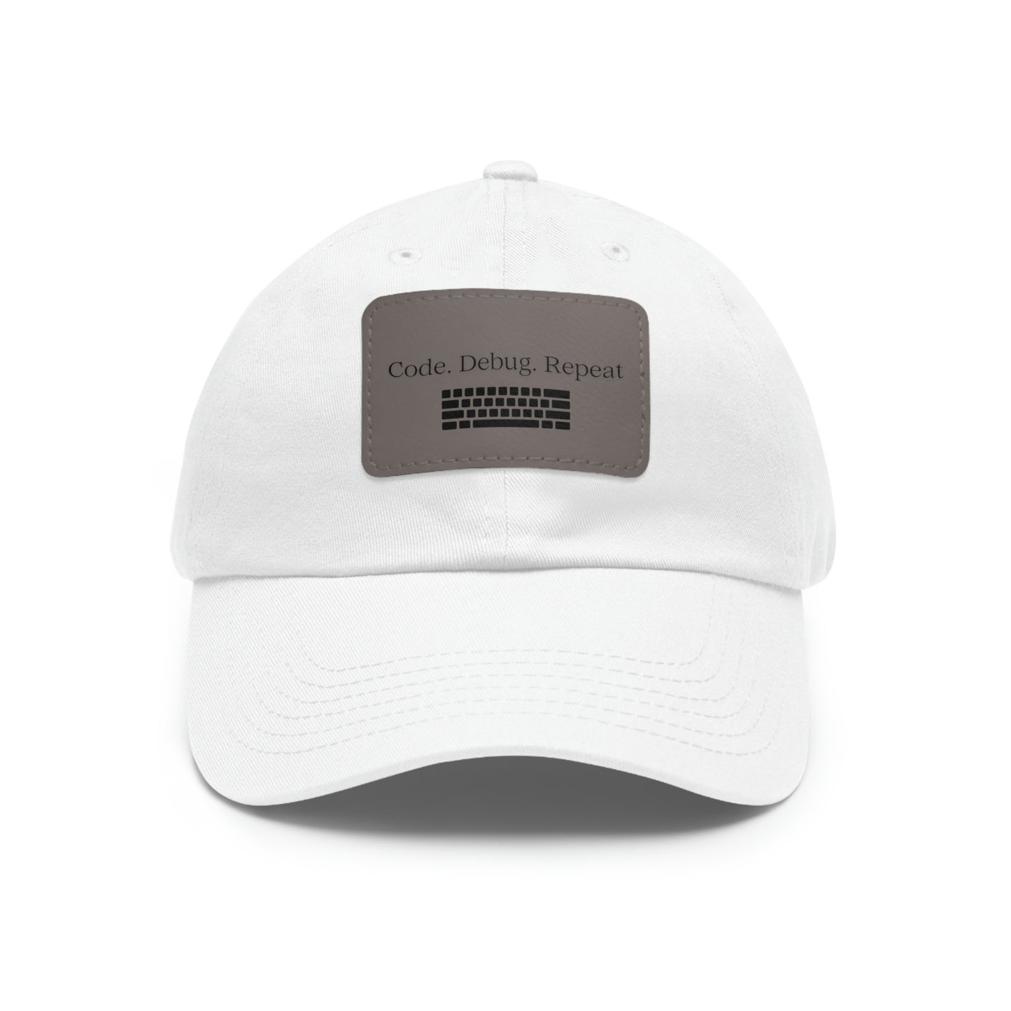 Hat for Code.Debug.Repeat Leather Patch Hat: Perfect for Tech Enthusiasts Baseball Hat Gift