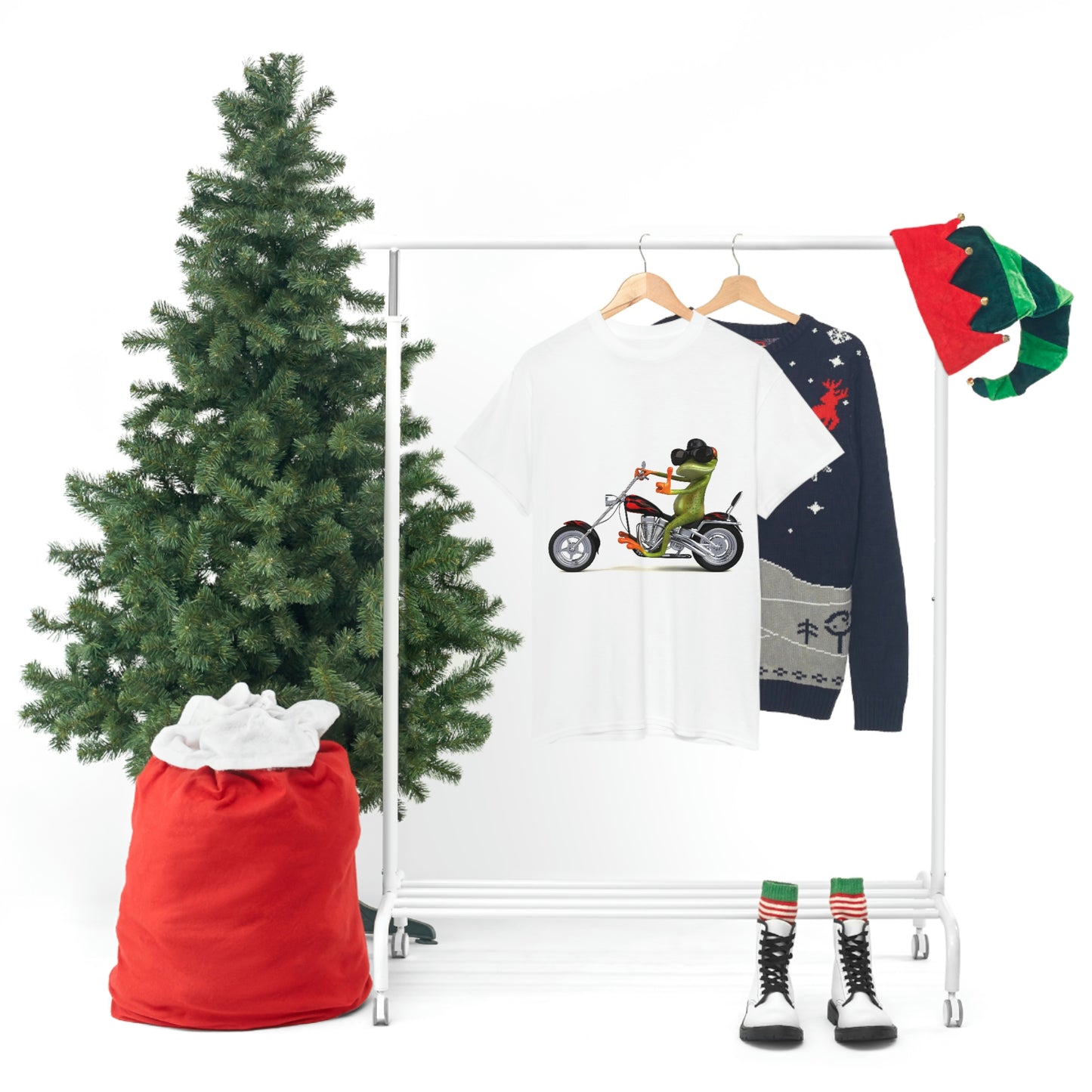 A Comfortable Tee Frog on Bike T-shirt - Men's Penny Farthing shirt - Animal Tshirt - Motorcycle Bike - Bike Frog Shirt - Animal Shirt - Bike Shirt - Frog Tshirt