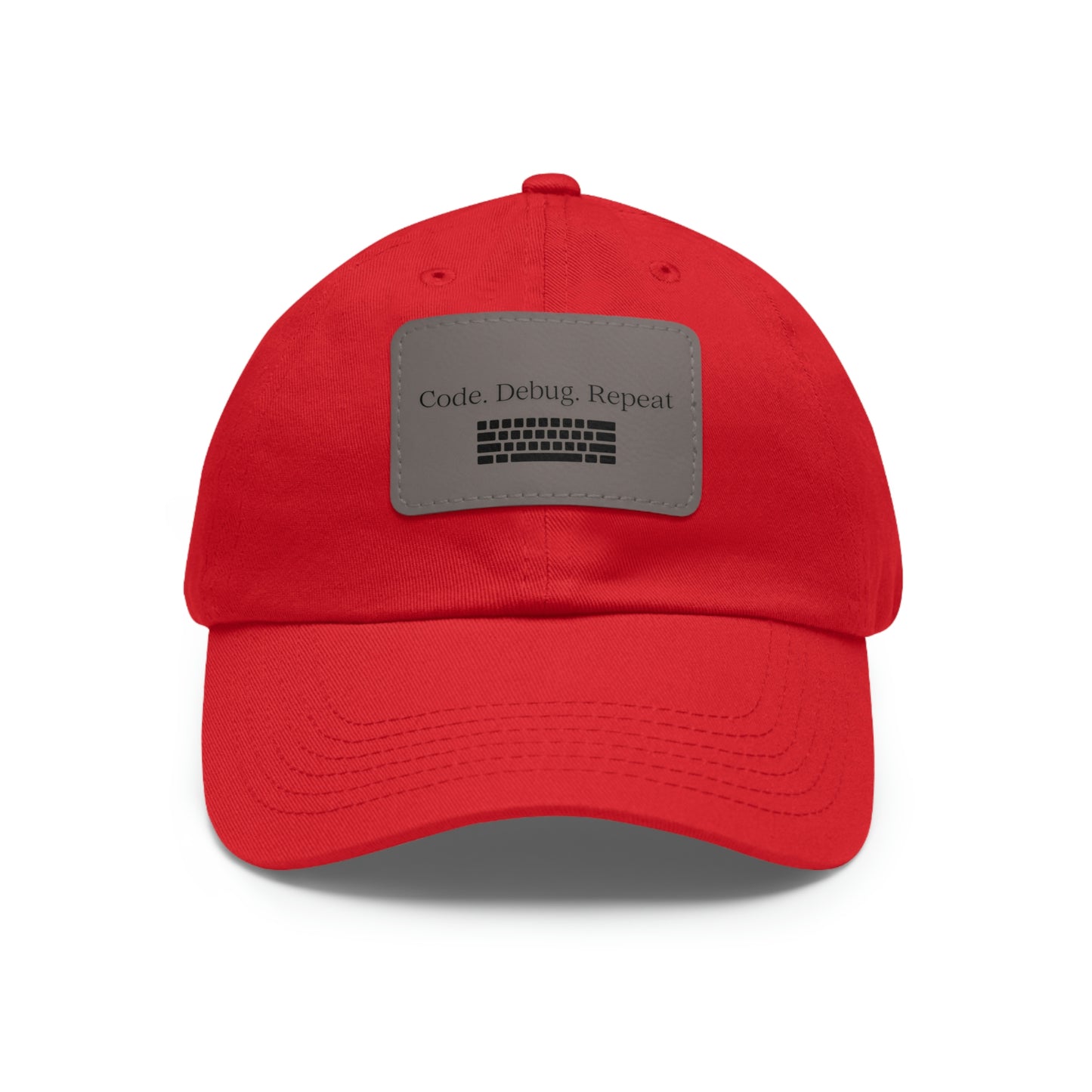 Hat for Code.Debug.Repeat Leather Patch Hat: Perfect for Tech Enthusiasts Baseball Hat Gift