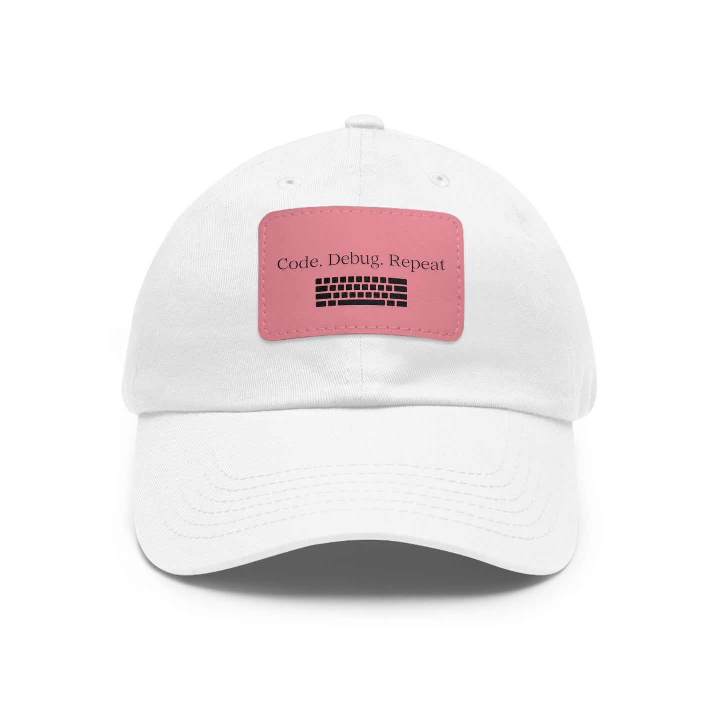 Hat for Code.Debug.Repeat Leather Patch Hat: Perfect for Tech Enthusiasts Baseball Hat Gift
