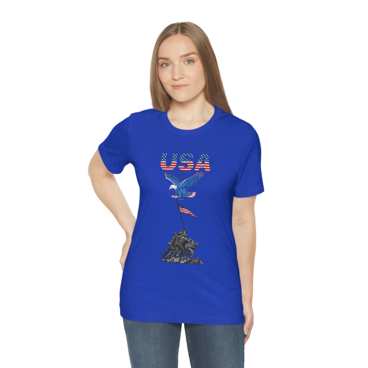 Happy 4th of July T-Shirt, USA Flag, Patriot Shirts, Unisex Jersey Short Sleeve Tee