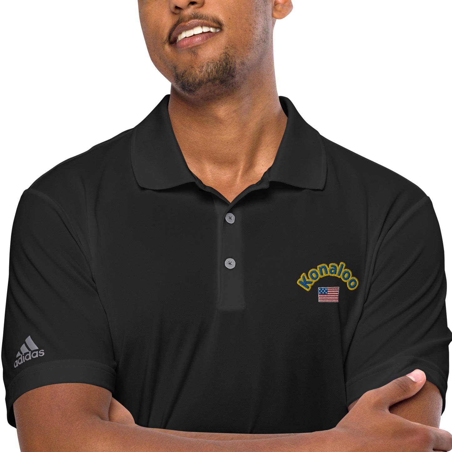 Adidas Konaloo Shirt Elevate your style with the Konaloo Brand Men's Designed Performance Polo Shirt