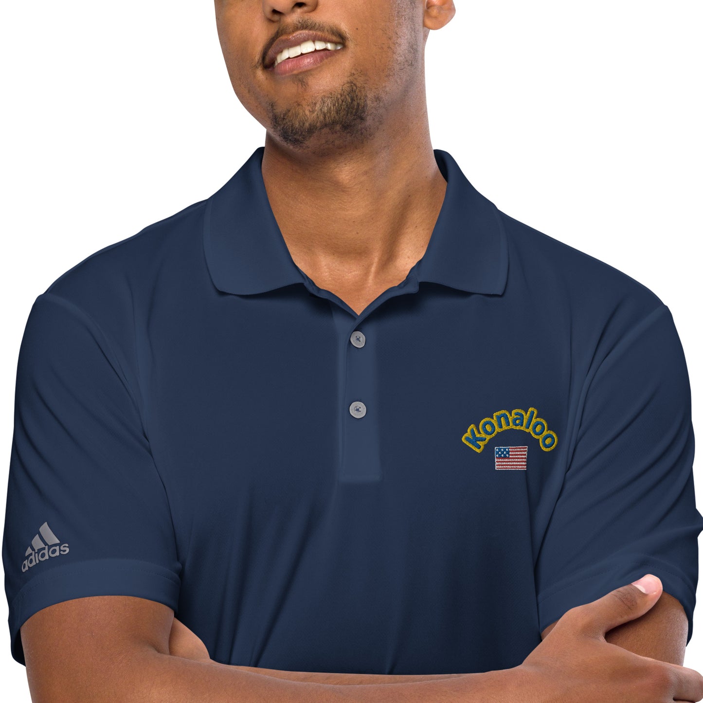 Adidas Konaloo Shirt Elevate your style with the Konaloo Brand Men's Designed Performance Polo Shirt