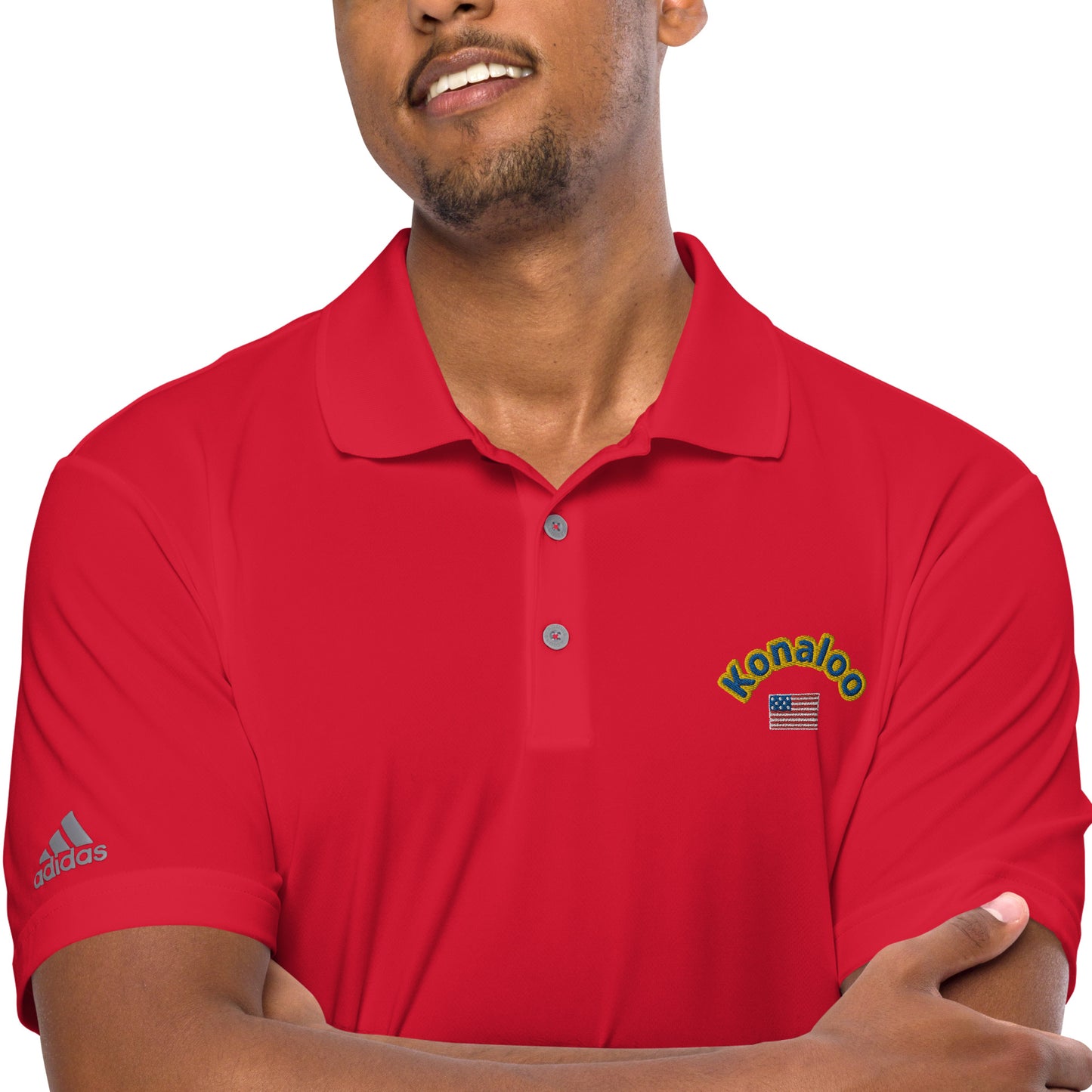Adidas Konaloo Shirt Elevate your style with the Konaloo Brand Men's Designed Performance Polo Shirt
