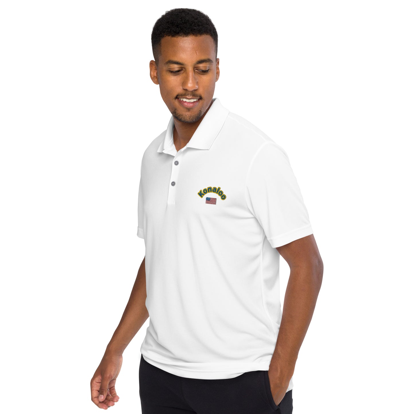 Adidas Konaloo Shirt Elevate your style with the Konaloo Brand Men's Designed Performance Polo Shirt